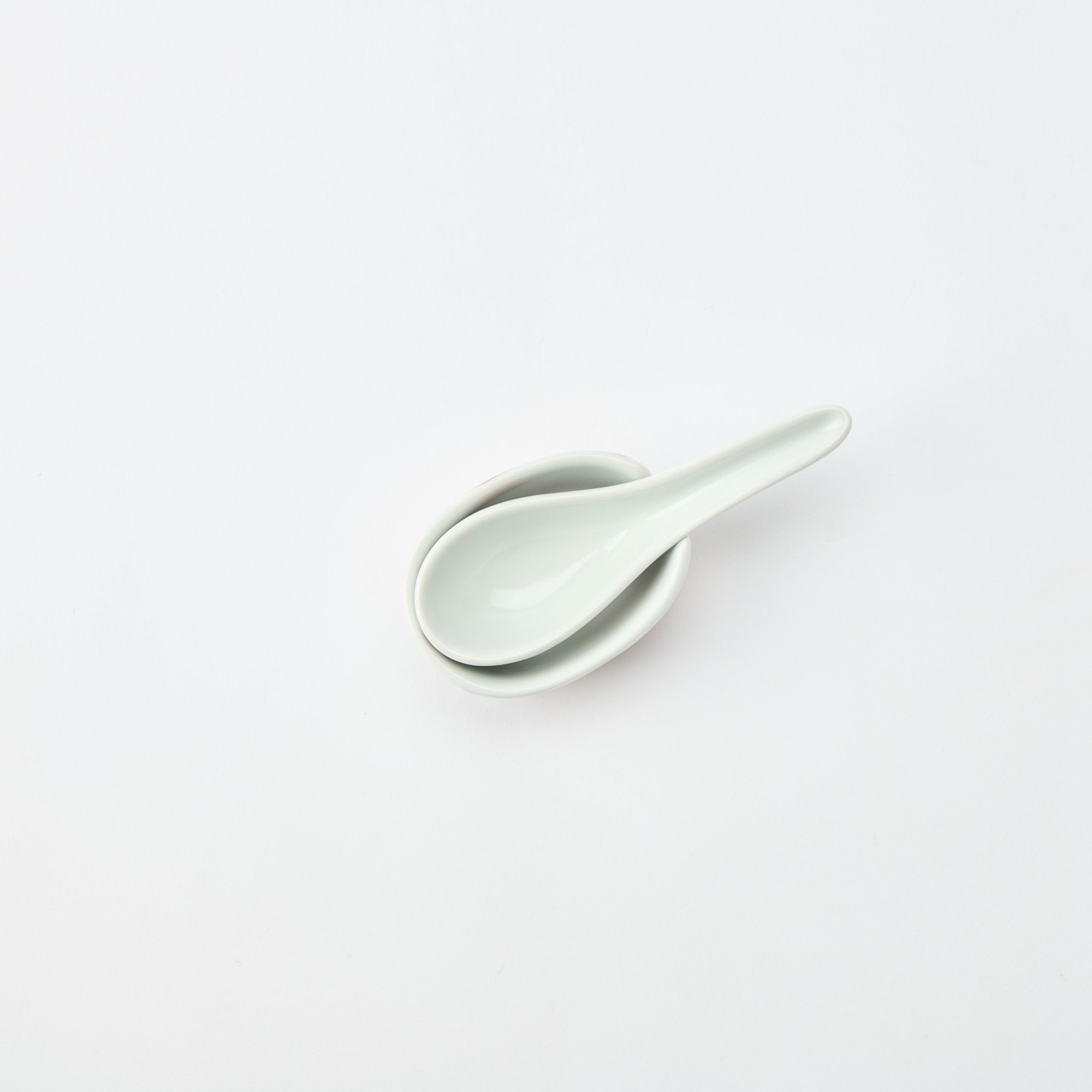 Traditional Patterned Ramen Spoon with Spoon Rest