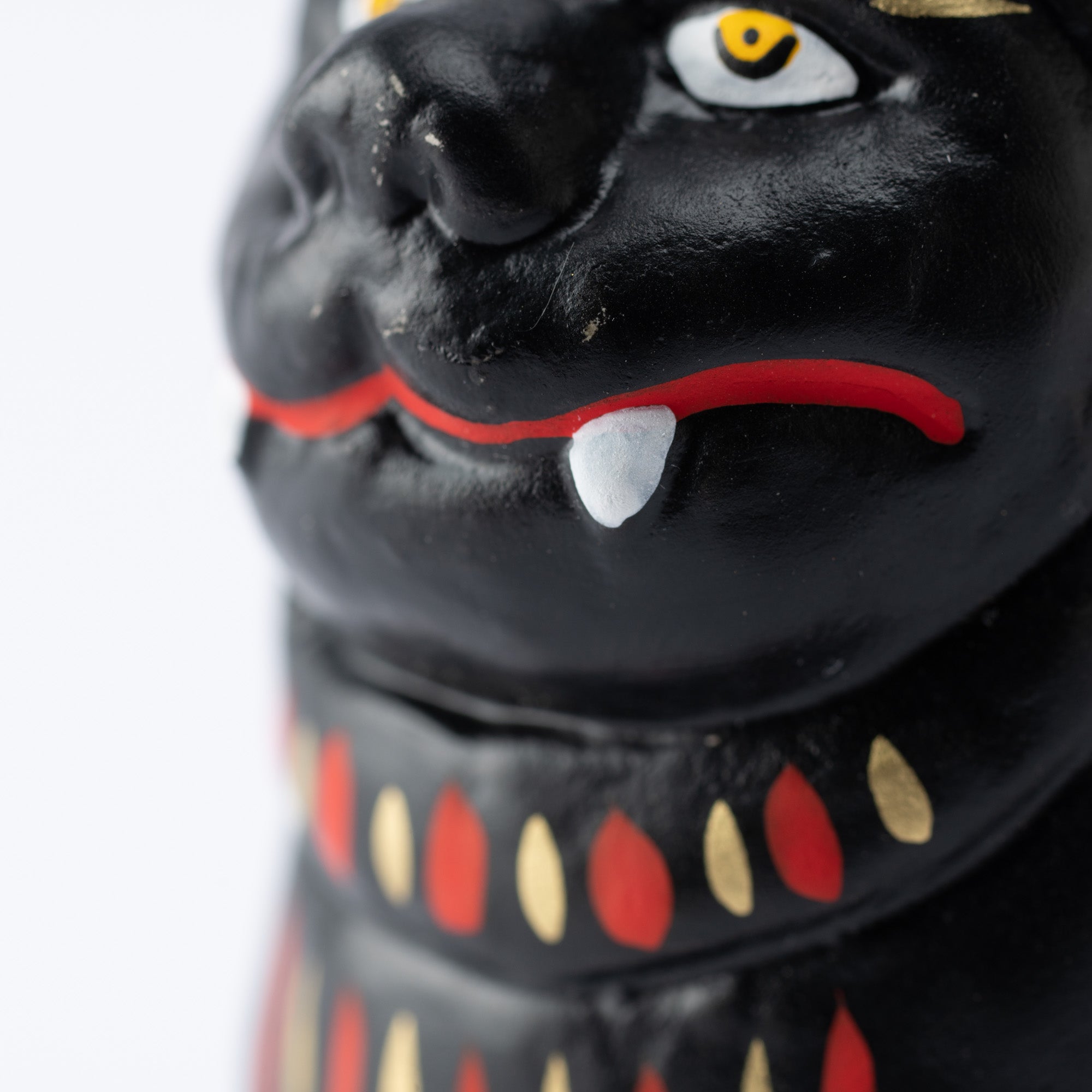 Black Komainu Ungyo Figurine