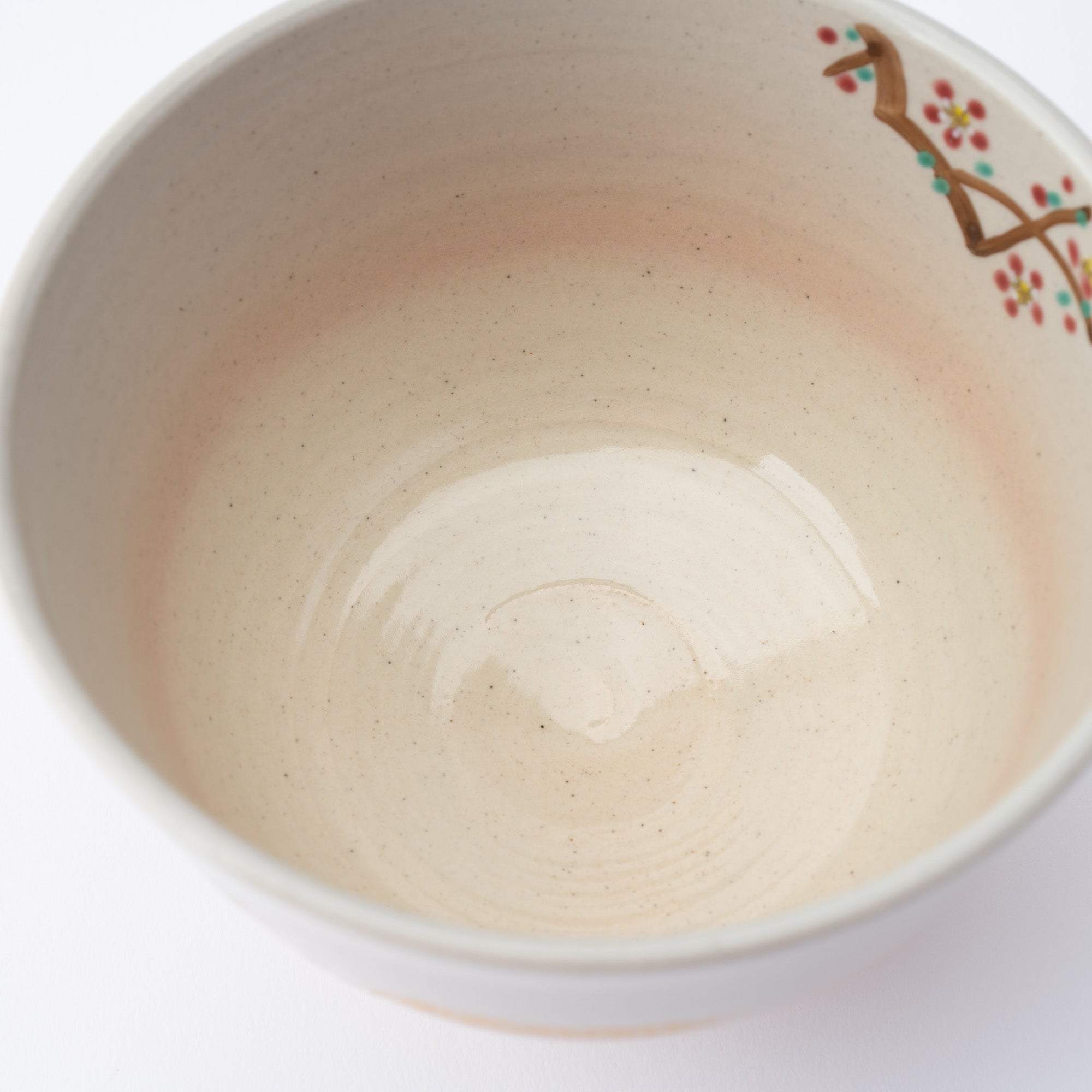 Plum Blossom and Nightingale Matcha Bowl
