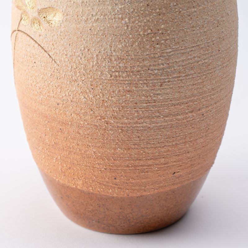 Sunlight Shigaraki Ware Long Flower Vase