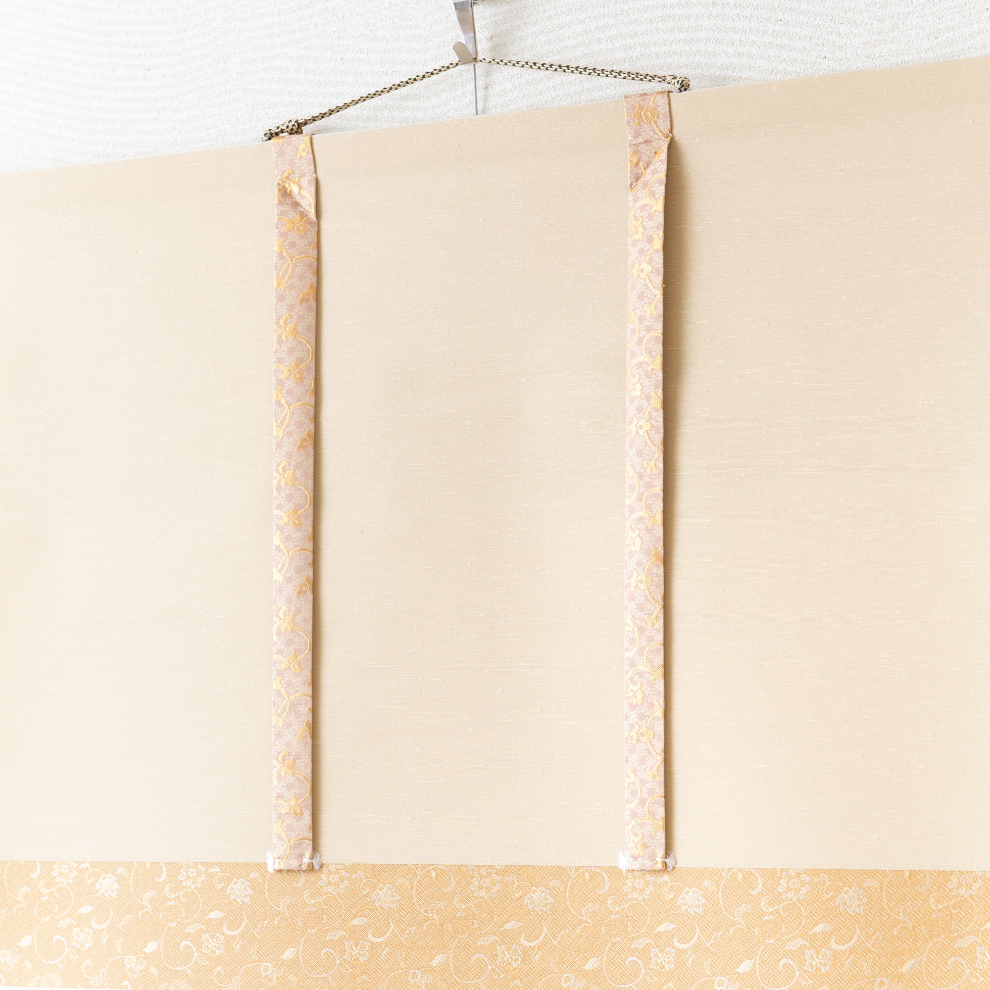 Red Mt. Fuji And Soaring Cranes Kakejiku Hanging Scroll