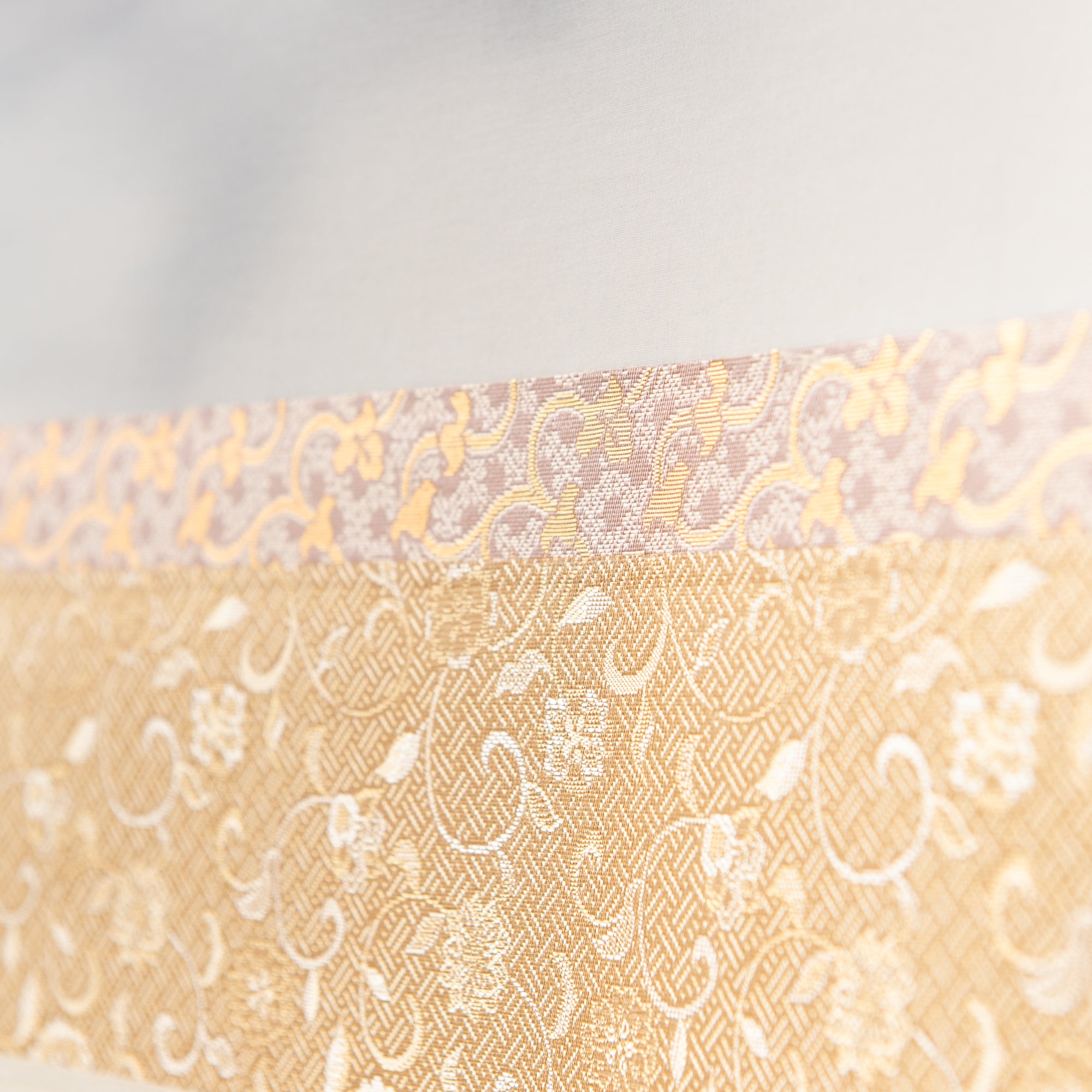 Red Mt. Fuji And Soaring Cranes Kakejiku Hanging Scroll