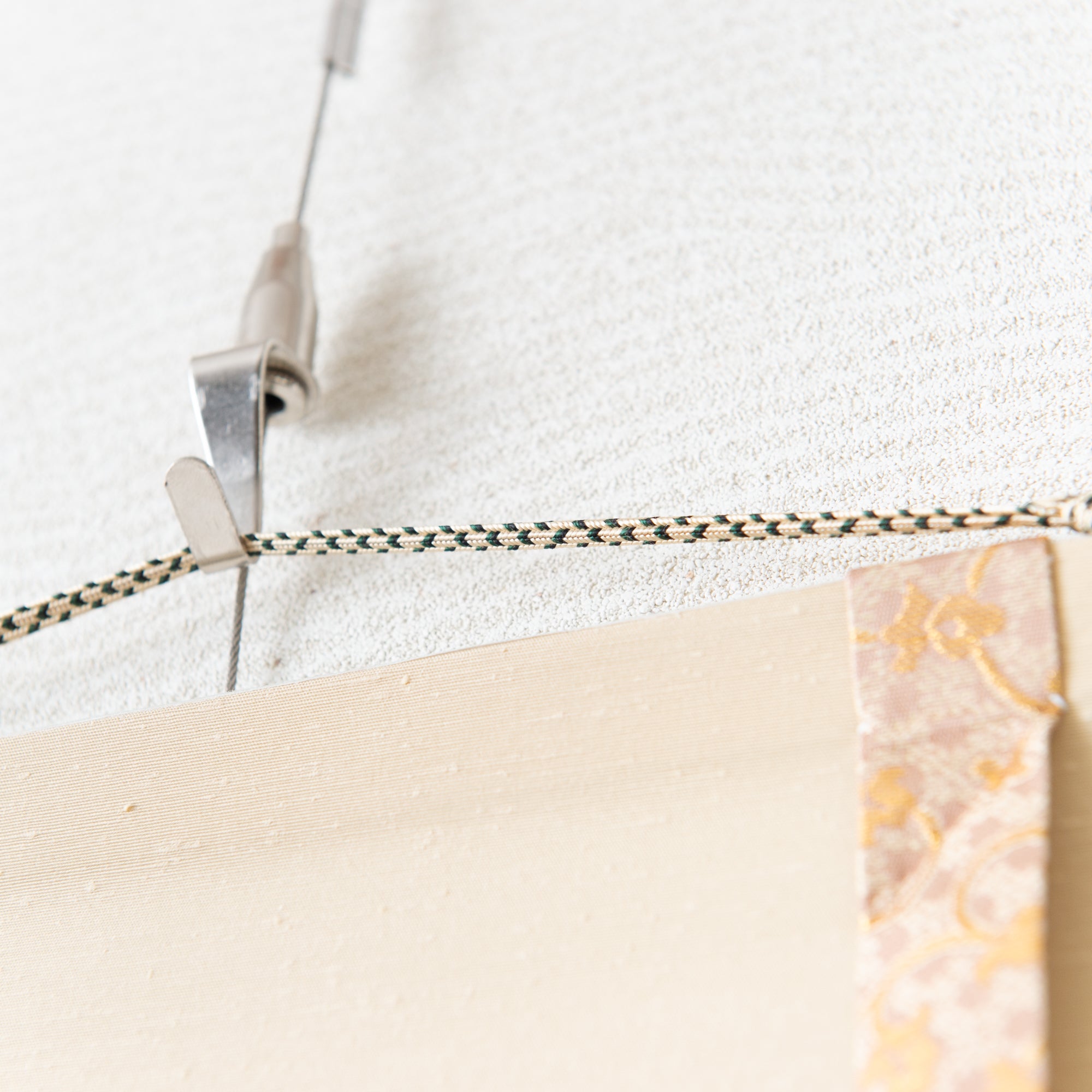 Red Mt. Fuji And Soaring Cranes Kakejiku Hanging Scroll