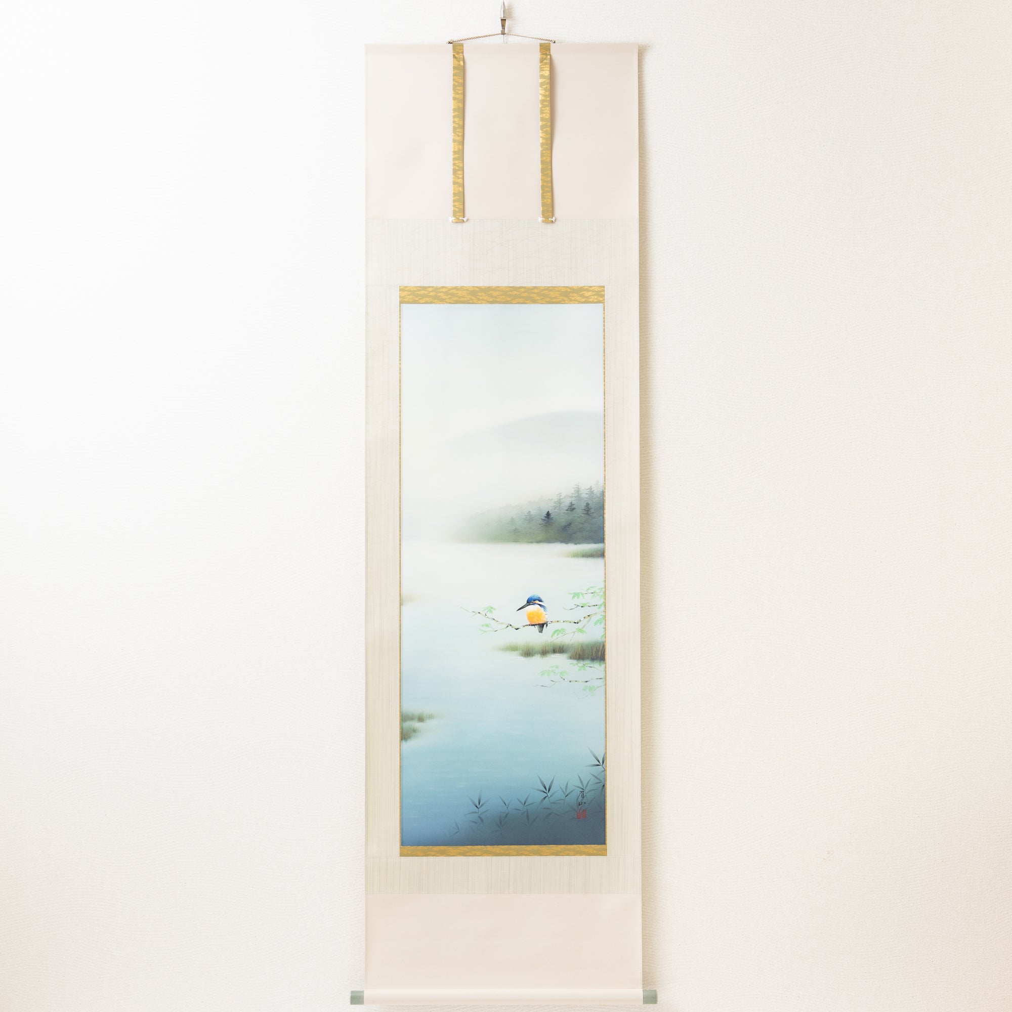 Kingfisher Kakejiku Hanging Scroll