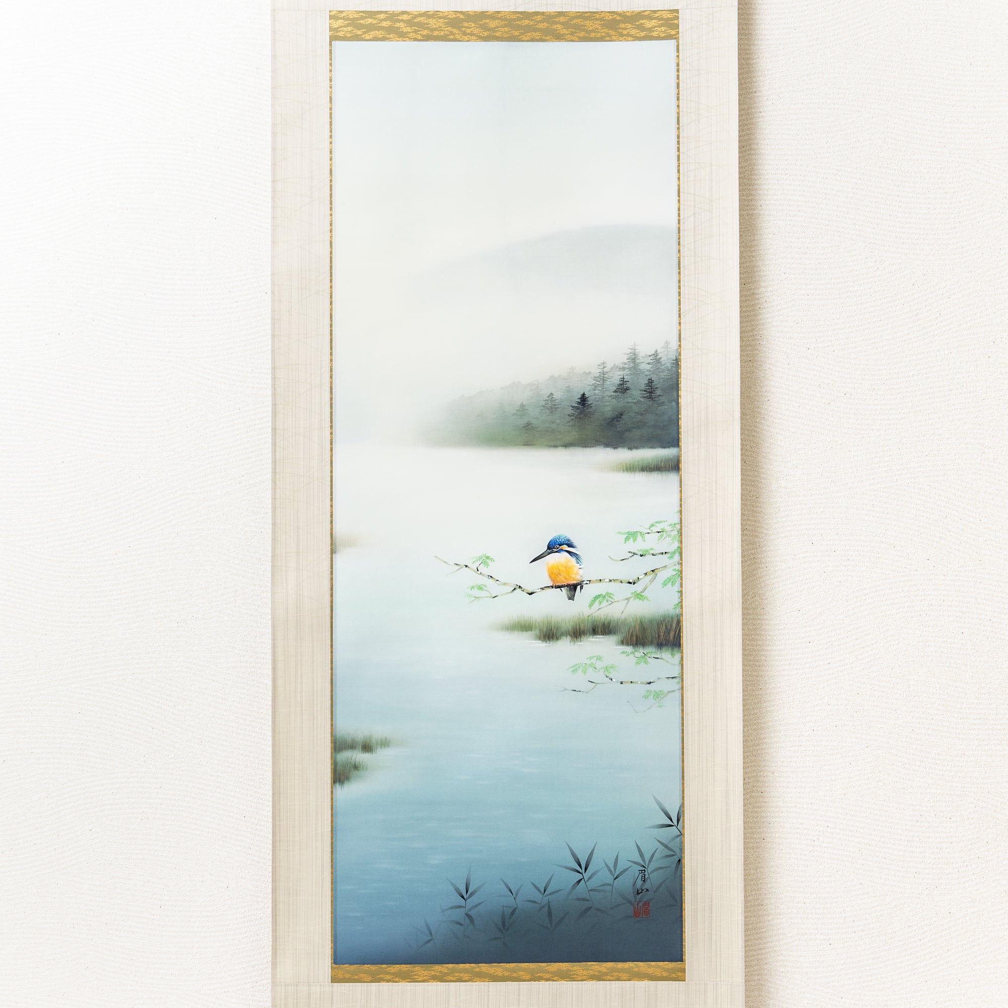 Kingfisher Kakejiku Hanging Scroll