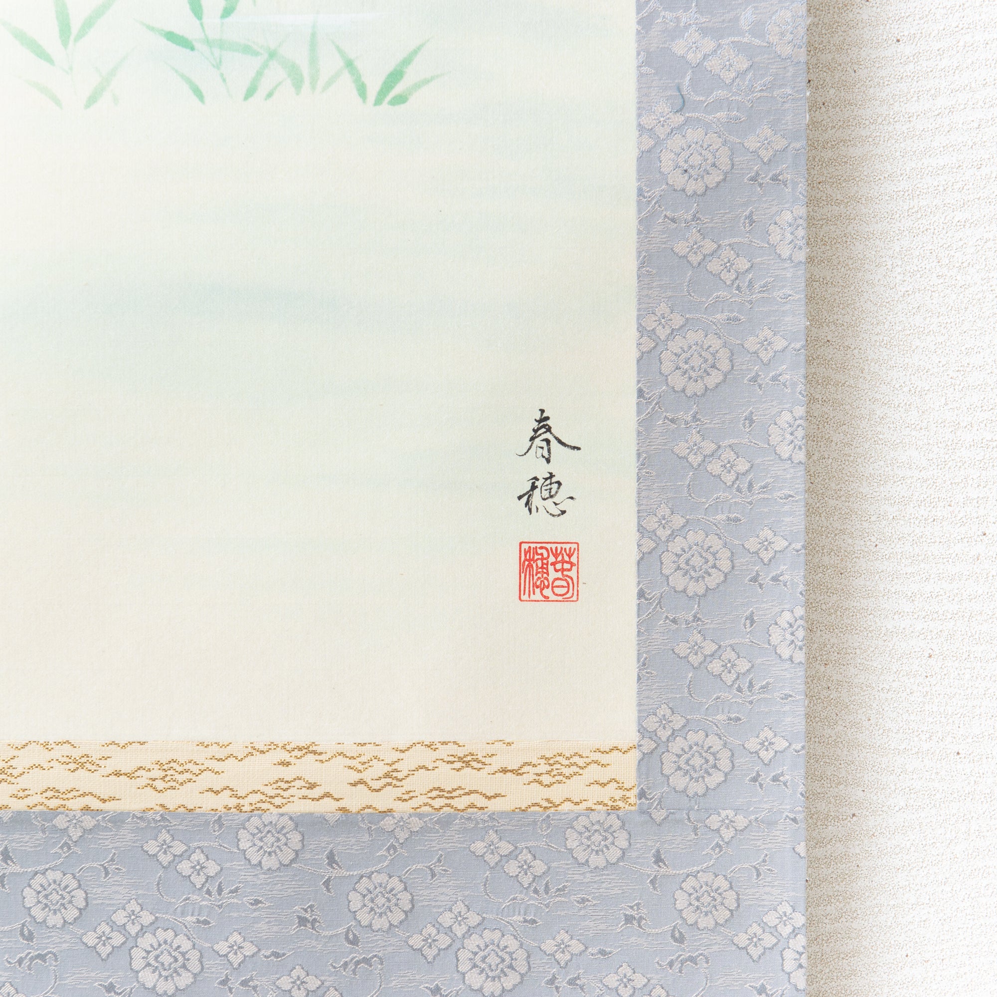 Kingfisher Under The Tree Kakejiku Hanging Scroll