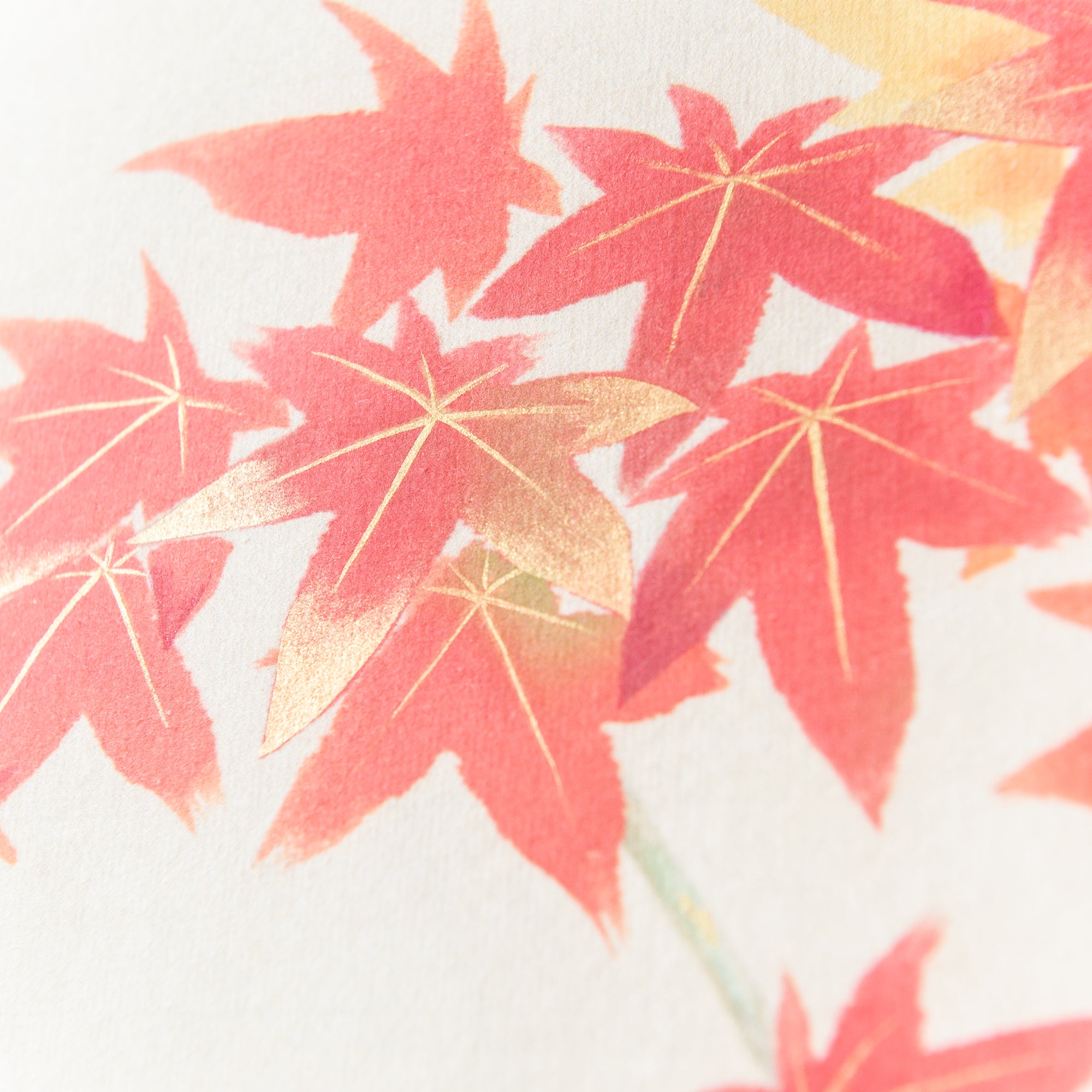 Kakejiku-Hängerolle mit mondbeschienenen Herbstblättern