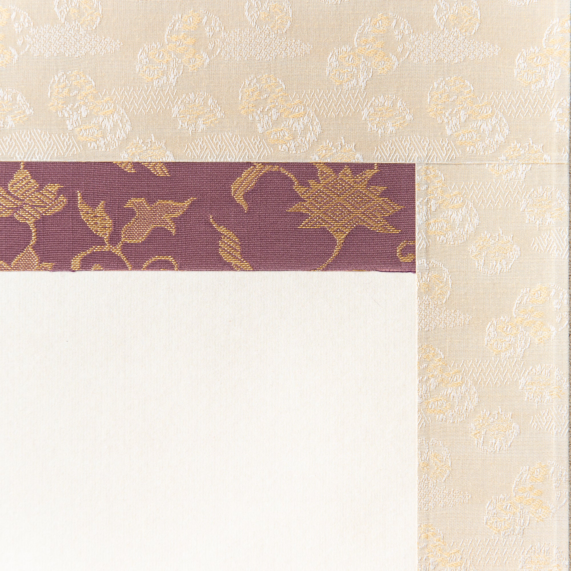 Red Plum Blossoms with Warbler Kakejiku Hanging Scroll