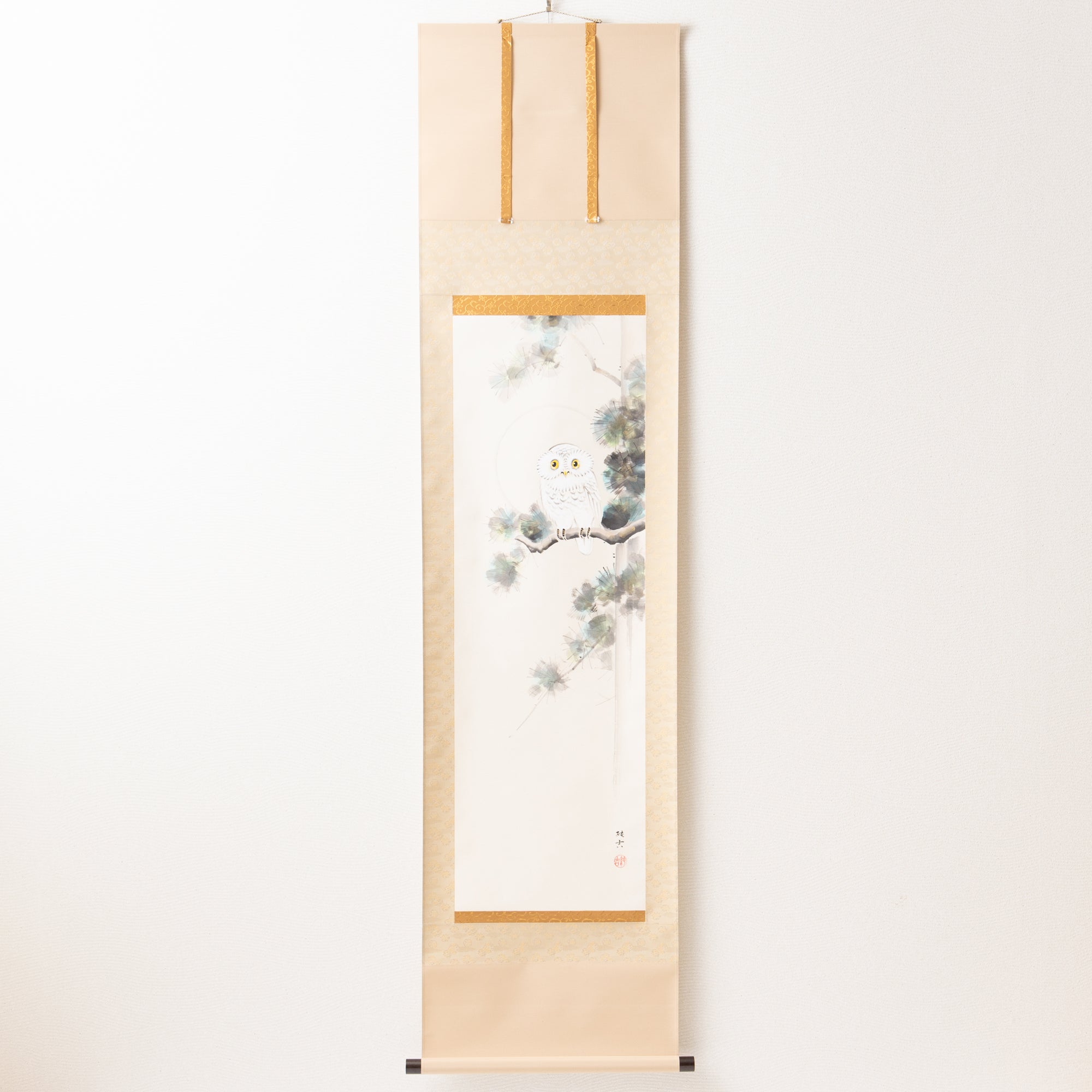 The Owl Kakejiku Hanging Scroll