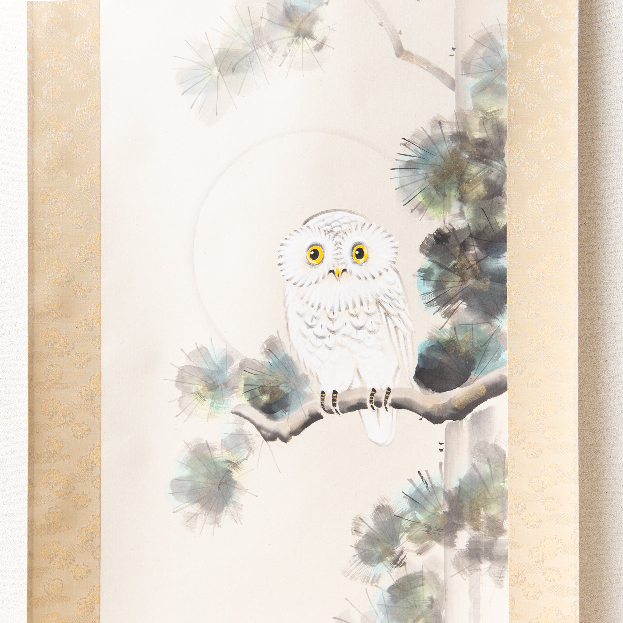 The Owl Kakejiku Hanging Scroll