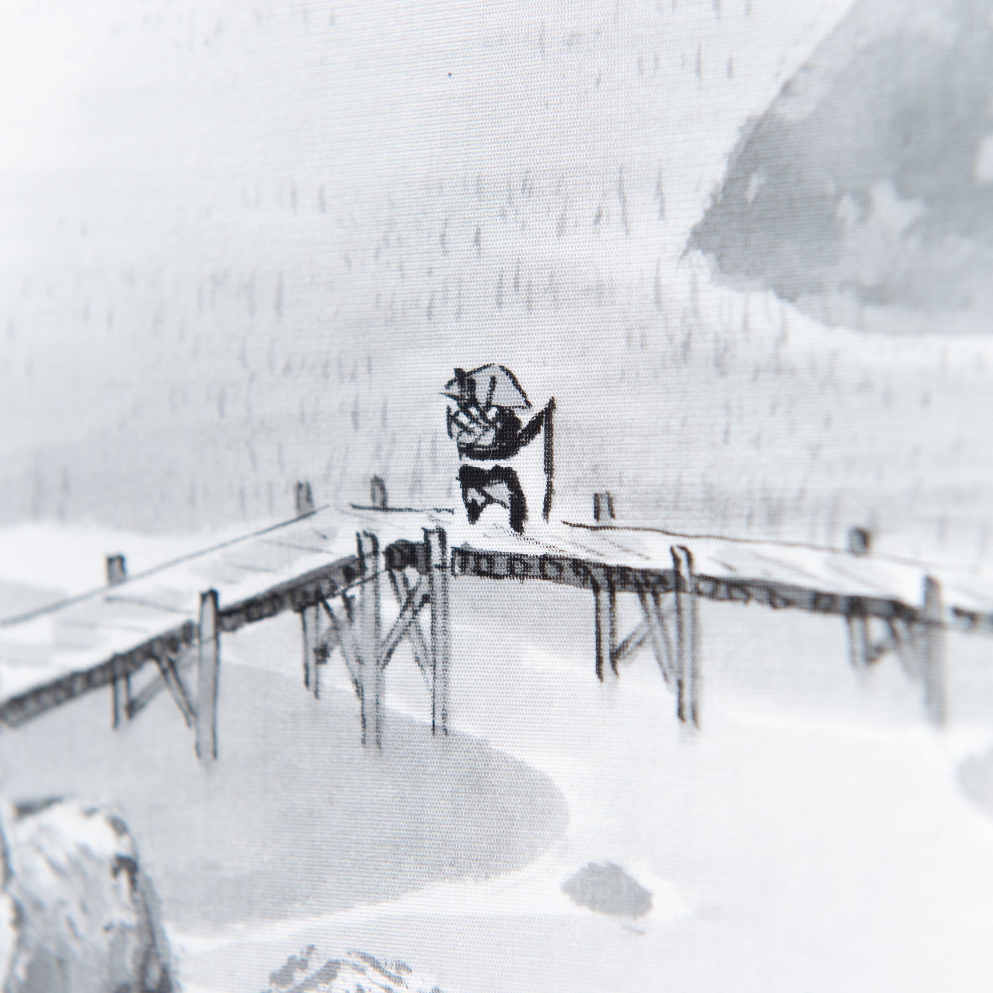 Landscape in Ink Painting Kakejiku Hanging Scroll