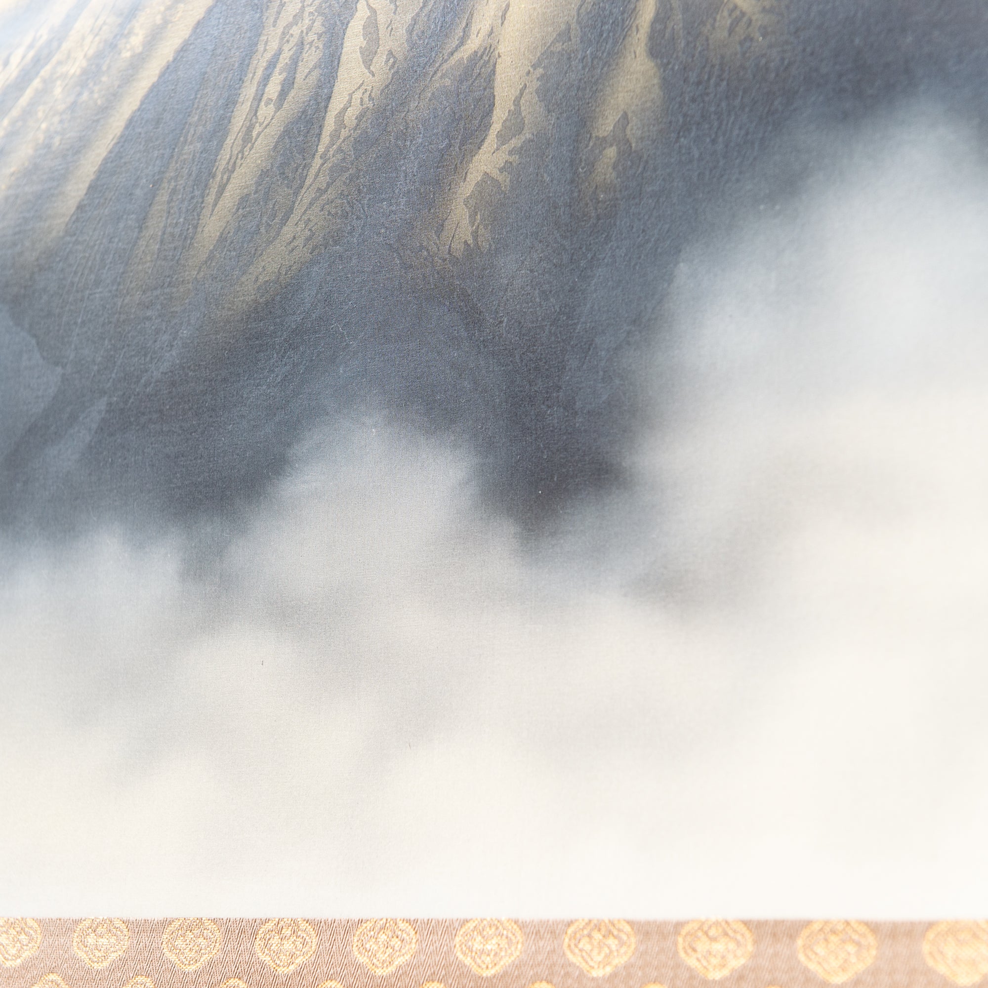 Golden Mt. Fuji Kakejiku Hanging Scroll