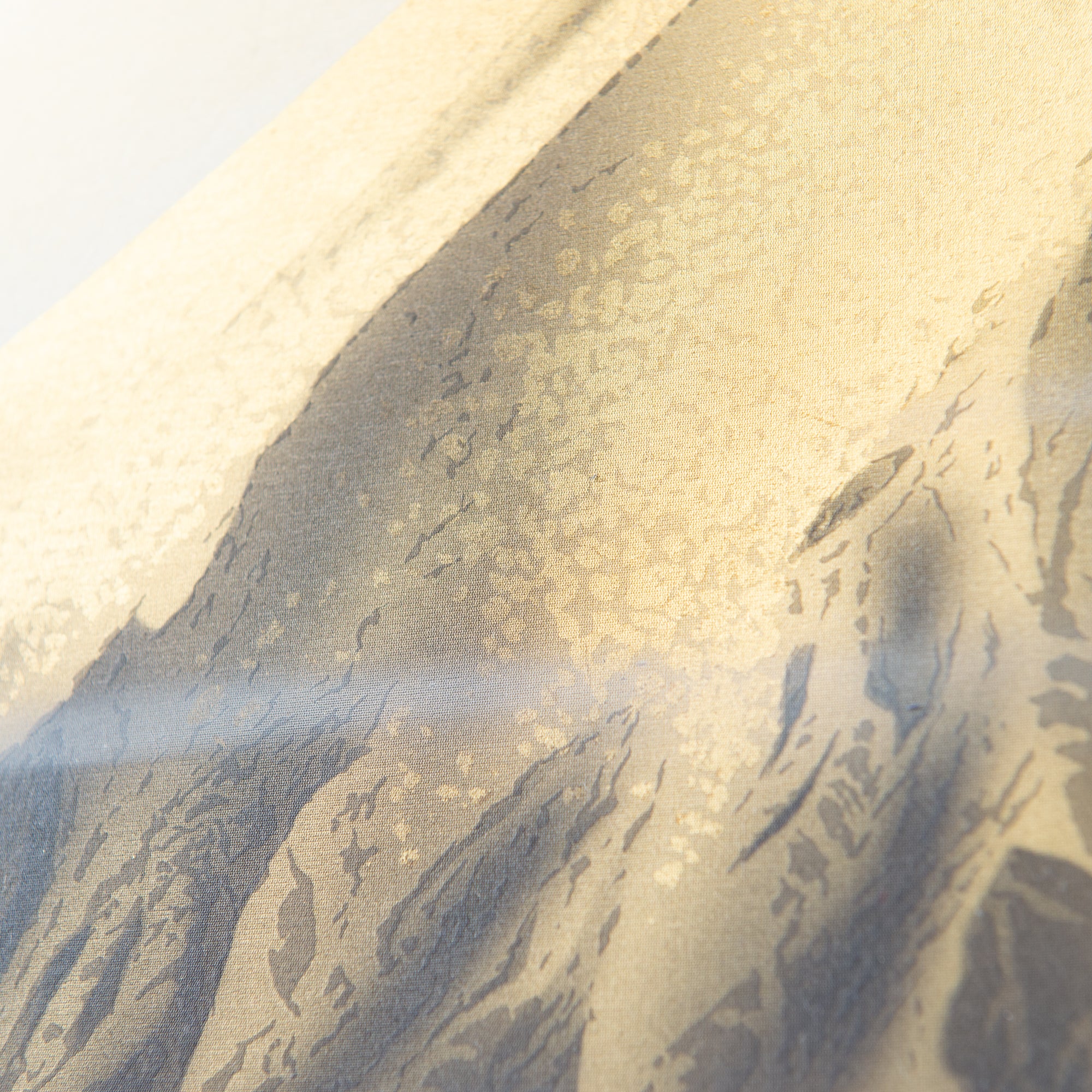 Golden Mt. Fuji Kakejiku Hanging Scroll