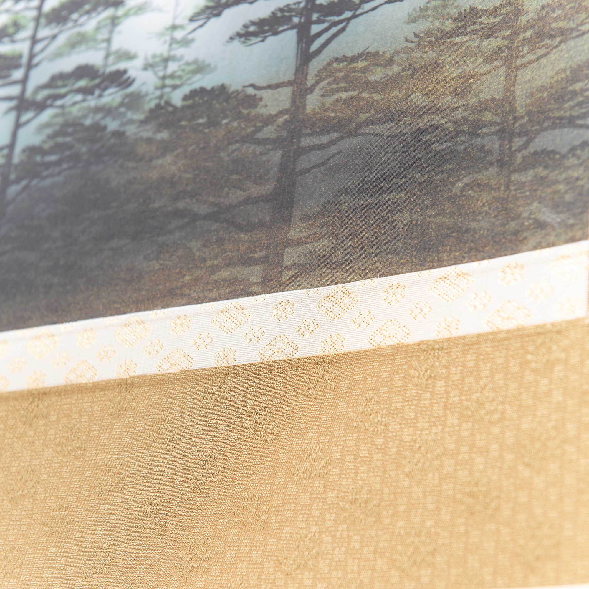 Red Mt. Fuji  Landscape Kakejiku Hanging Scroll