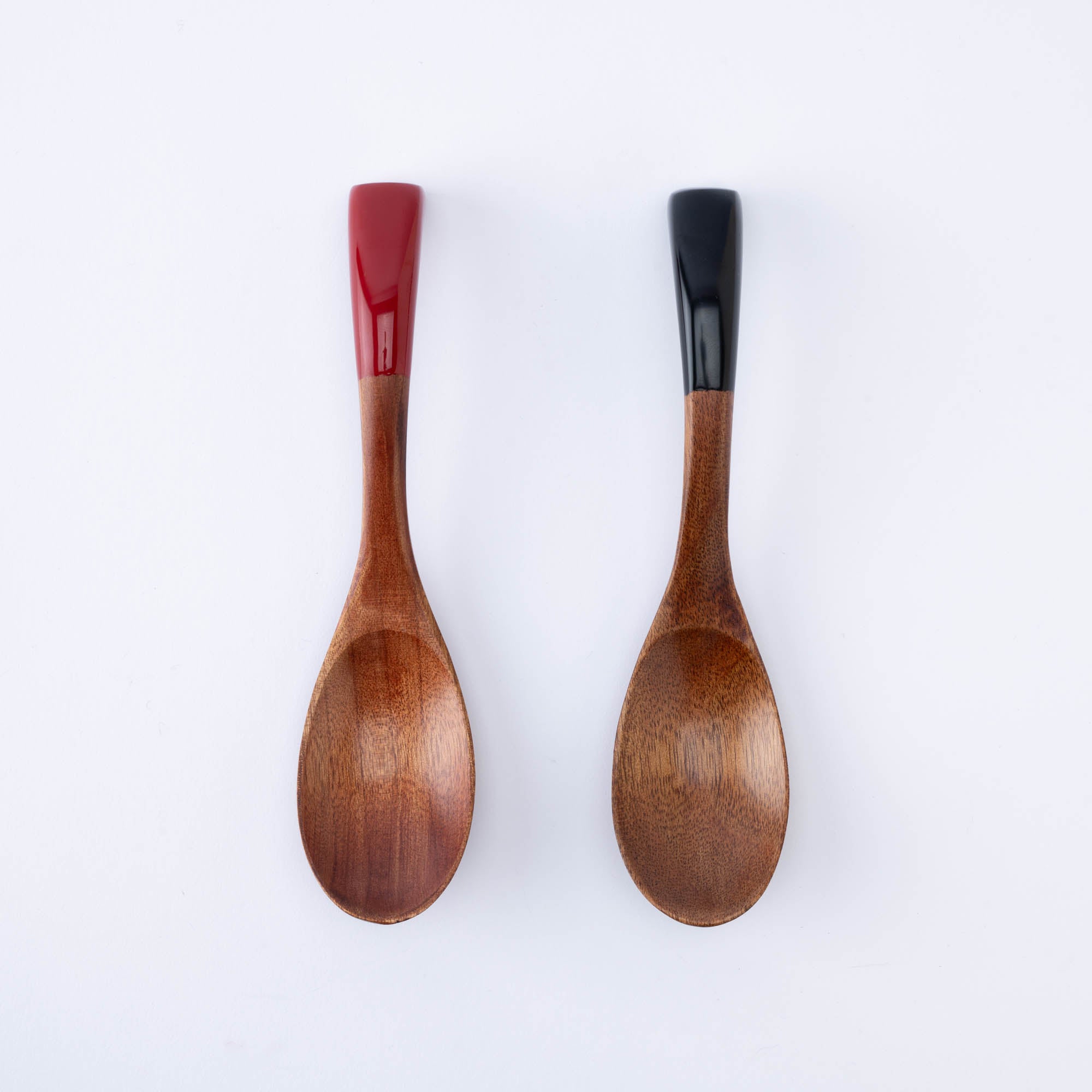 Curved Lacquered-Handle Ramen Spoon