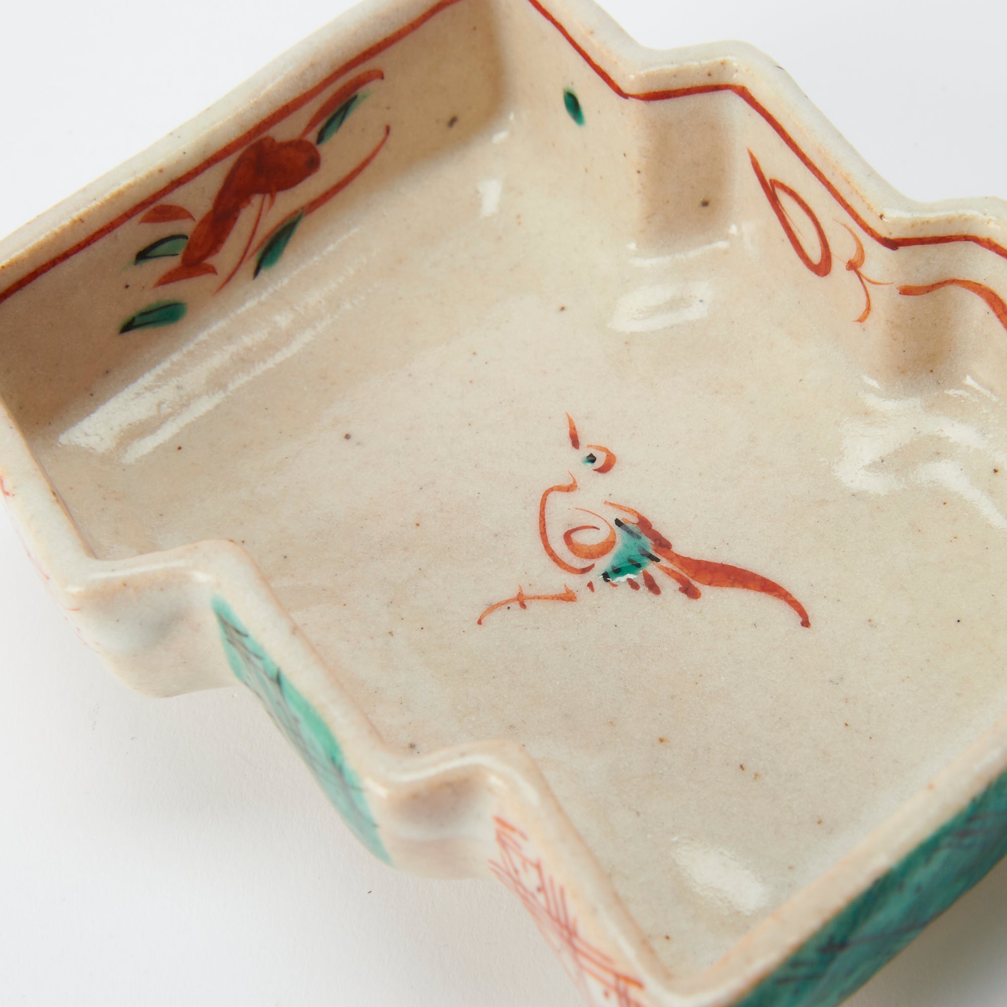 Auspicious Akae Faceted Side Plate