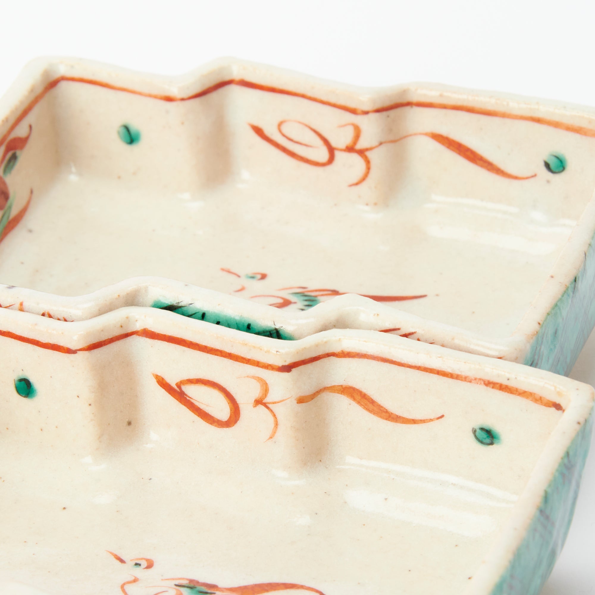 Auspicious Akae Faceted Side Plate