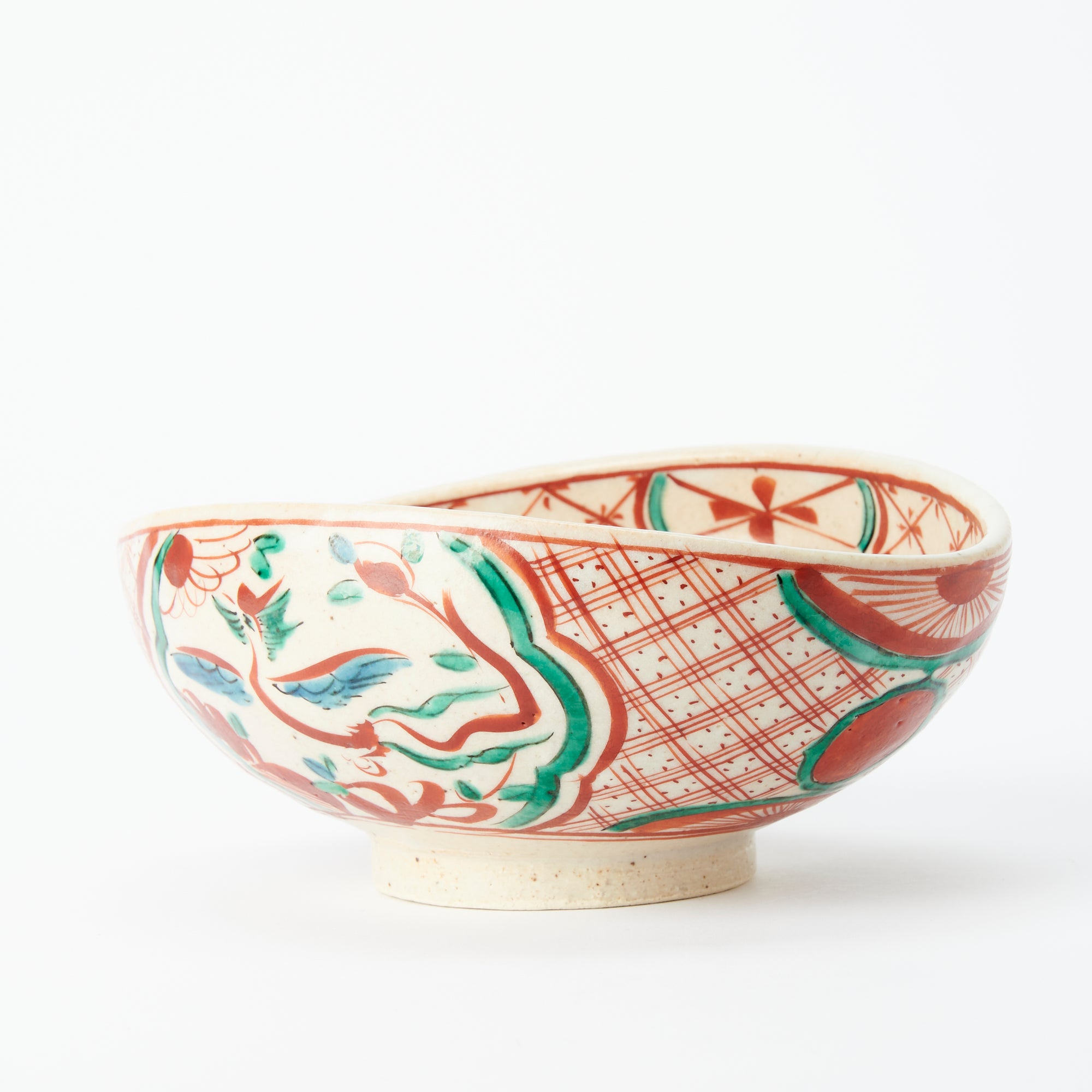 Auspicious Akae Oval Medium Bowl