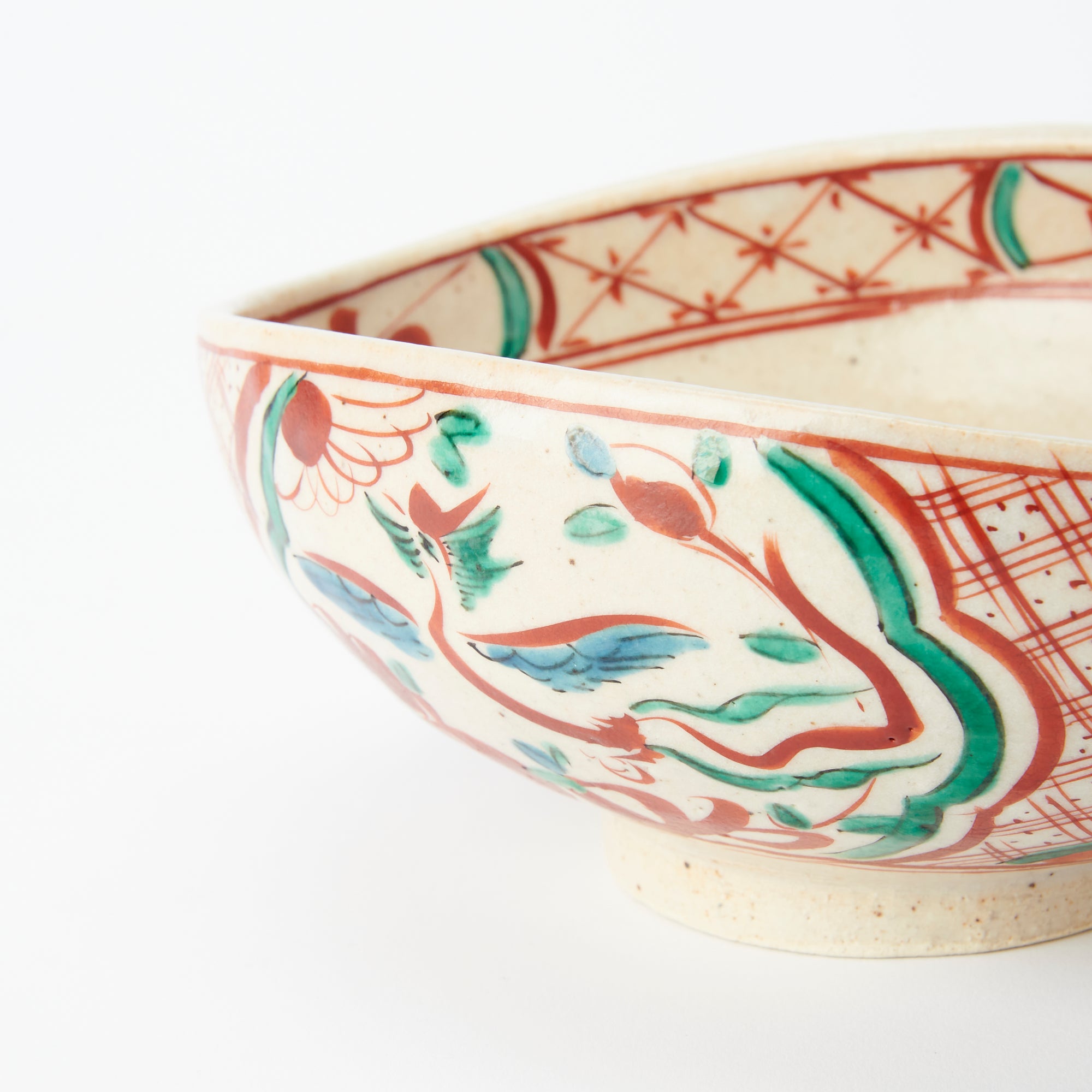 Auspicious Akae Oval Medium Bowl