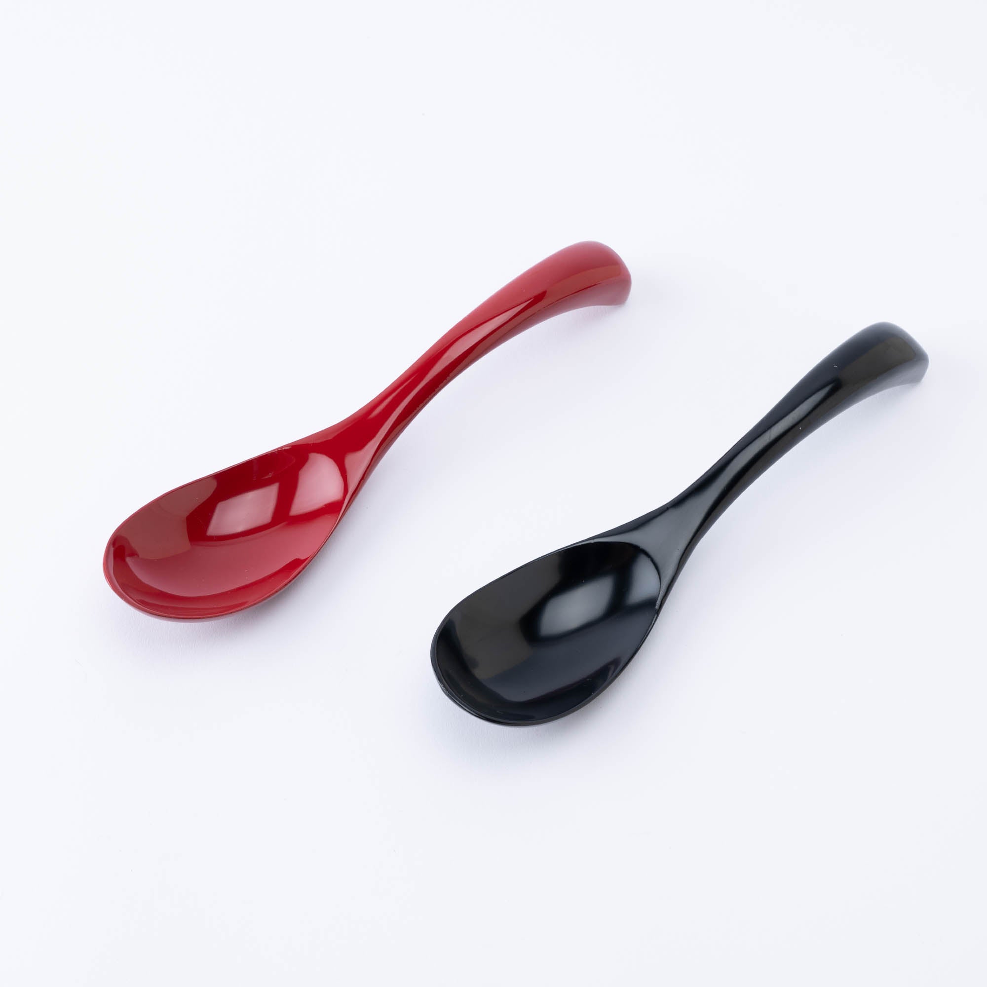 Curved Lacquered Ramen Spoon
