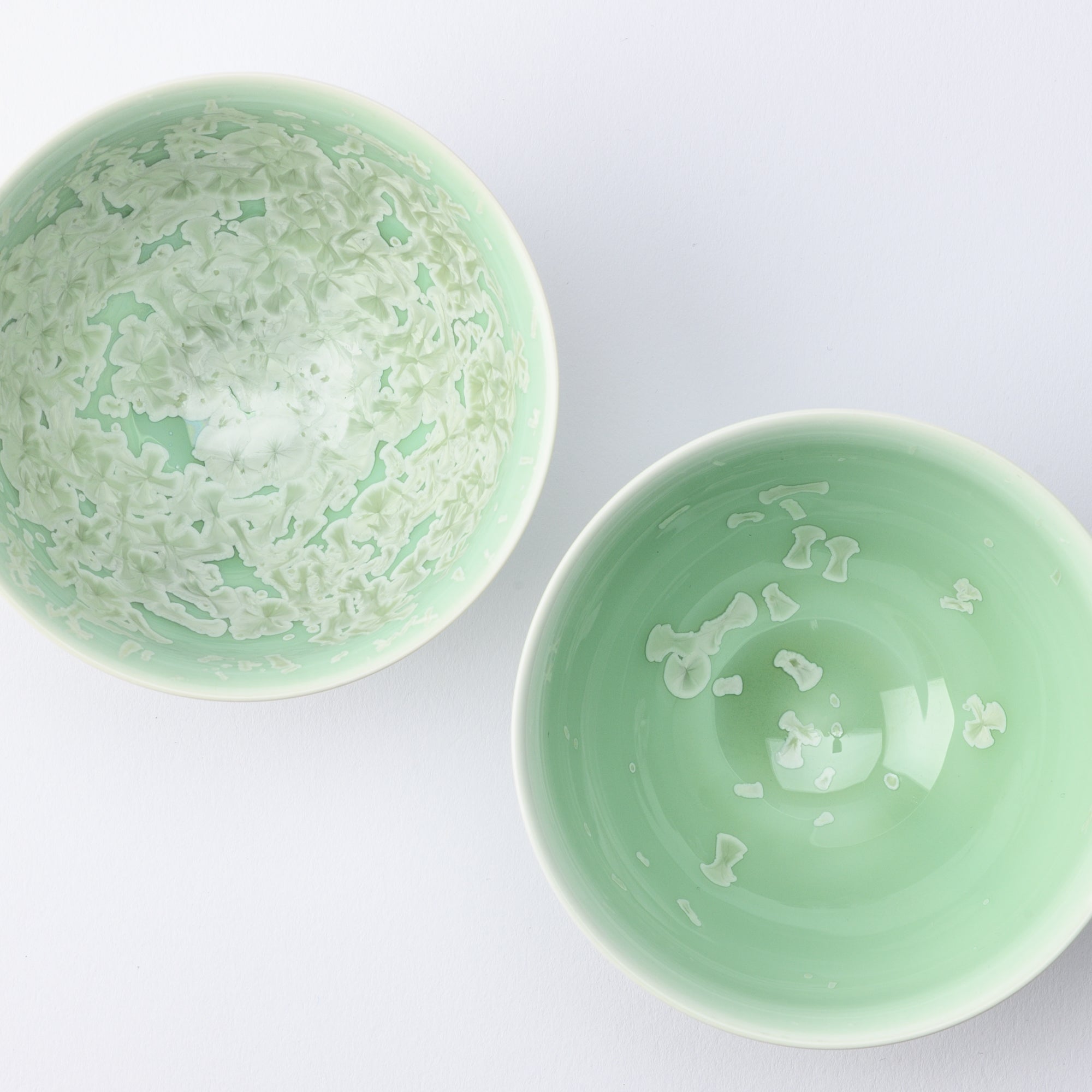 Hibino Crystalline Glaze Mino Ware Japanese Teacup