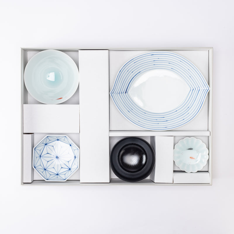 Musubi Mono Blue Breeze Dinnerware Set