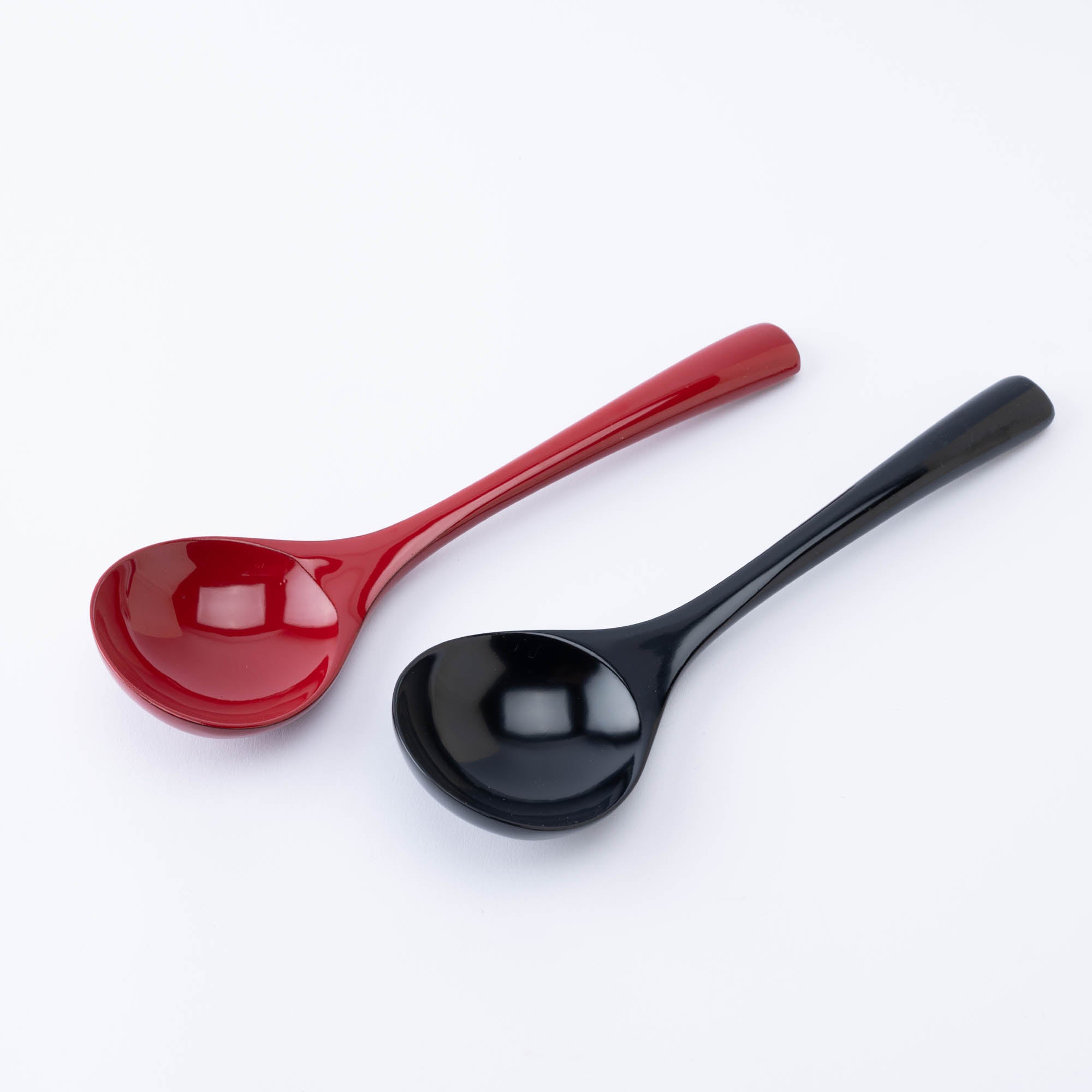 Round Grossy Lacquered Ramen Spoon