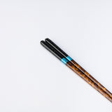 Matsukan Crystal Yozora Wakasa Lacquerware Chopsticks Set 22.5 cm (8.9 in) with Chopstick Rests (Set of Two)