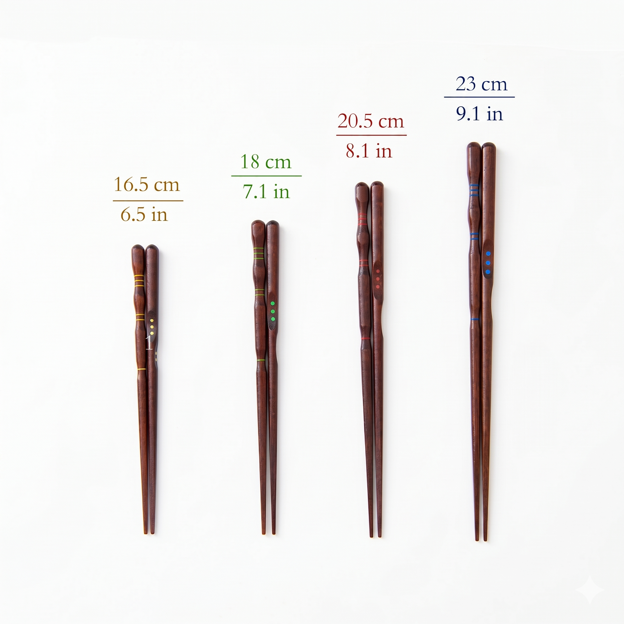 Palillos con soporte de tres puntos