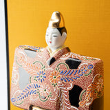 Toukou Kiln Mori Kutani Hina Dolls with Mini Tatami Mat