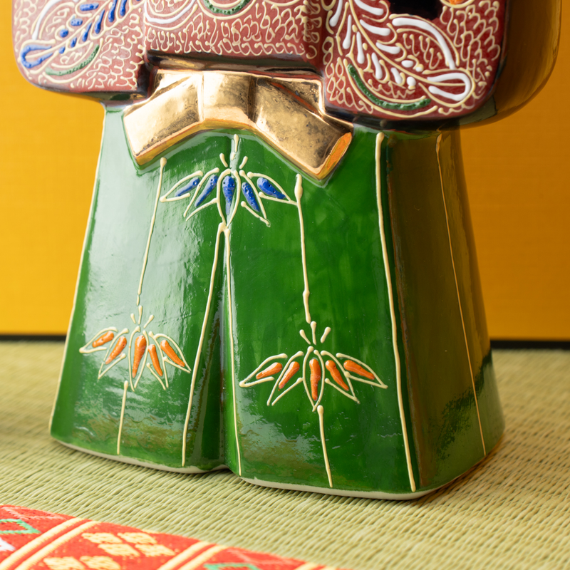 Toukou Kiln Mori Kutani Hina Dolls with Mini Tatami Mat