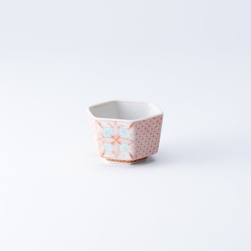 Fukushima Reiko Akae-Saibyo Sarasa Kutani Sake Cup