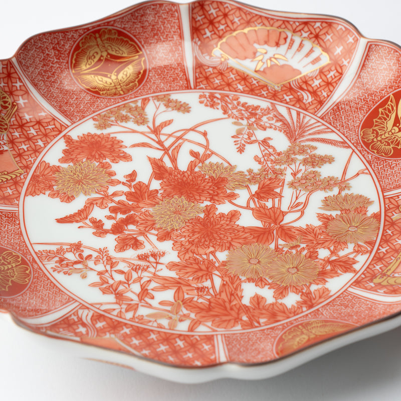 Art Styles of the Past IIdaya Akae Kutani Decorative Plate