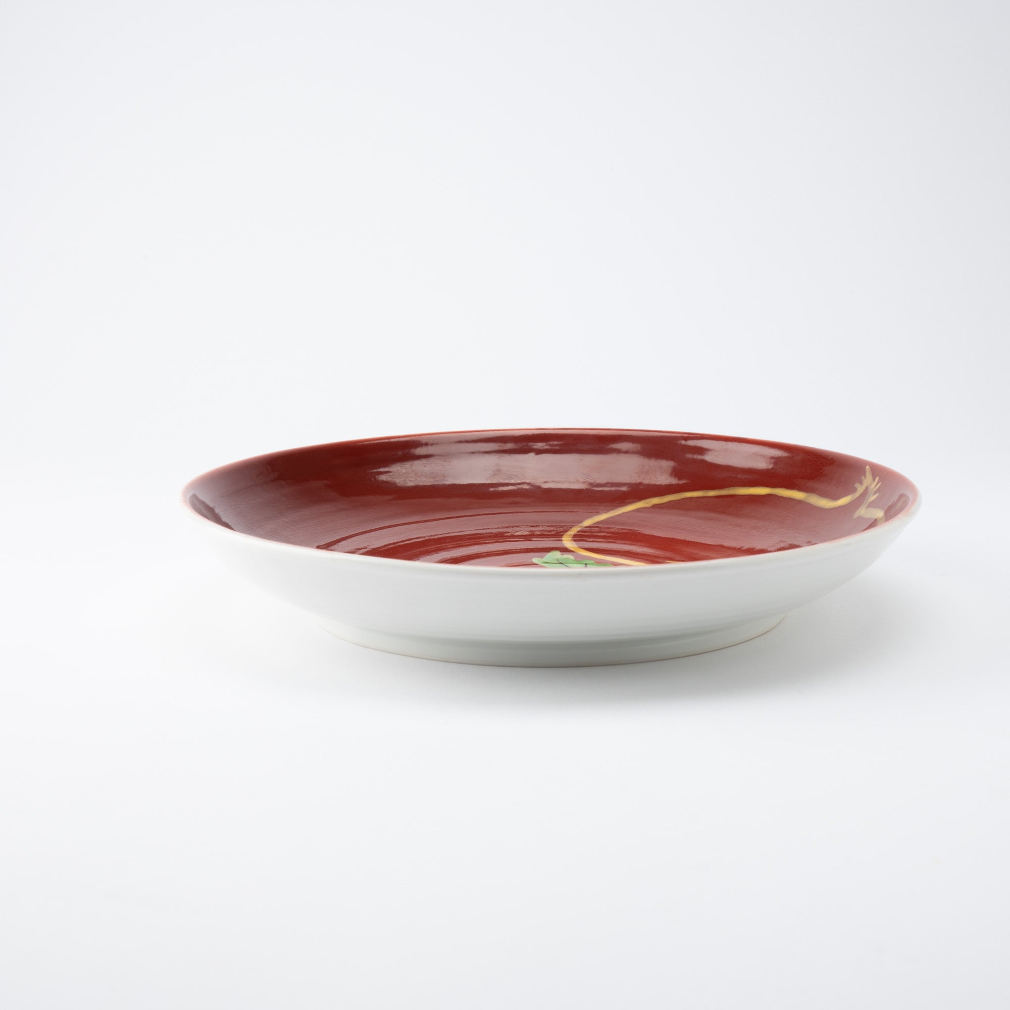 Red Turnip Kutani Large Plate 10.7in