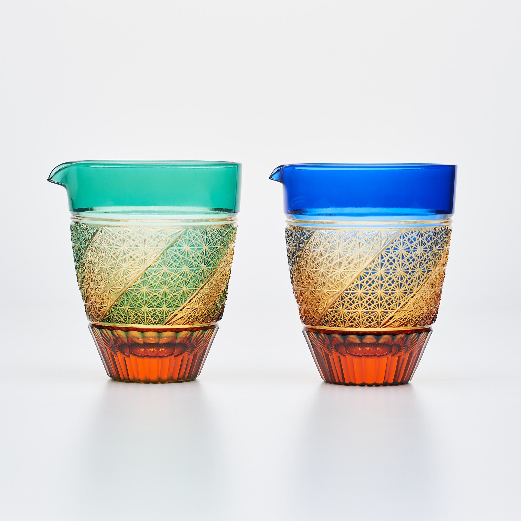 Amber Katakuchi Sake Carafe