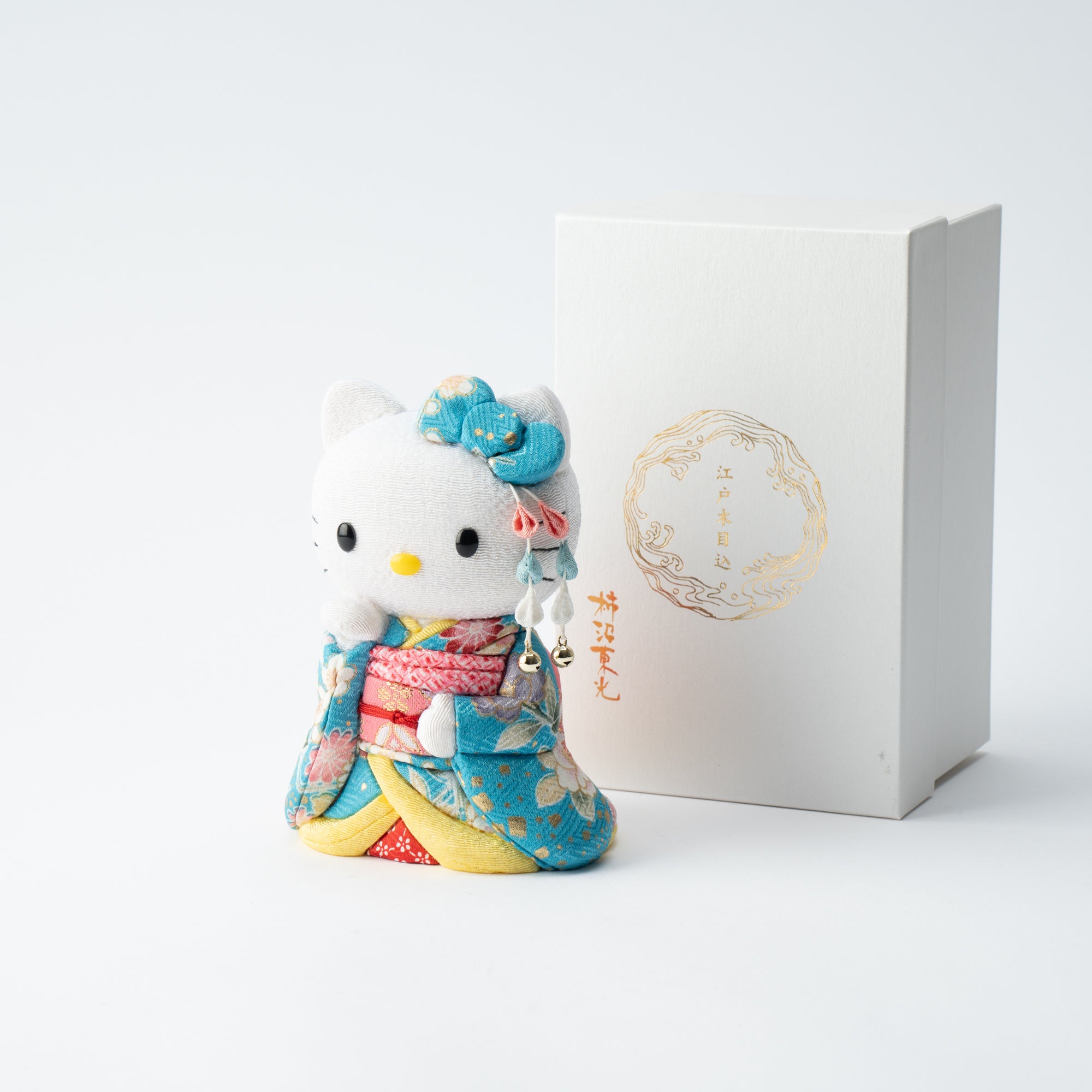 Blue Maiko Styled Hello Kitty Lucky Cat