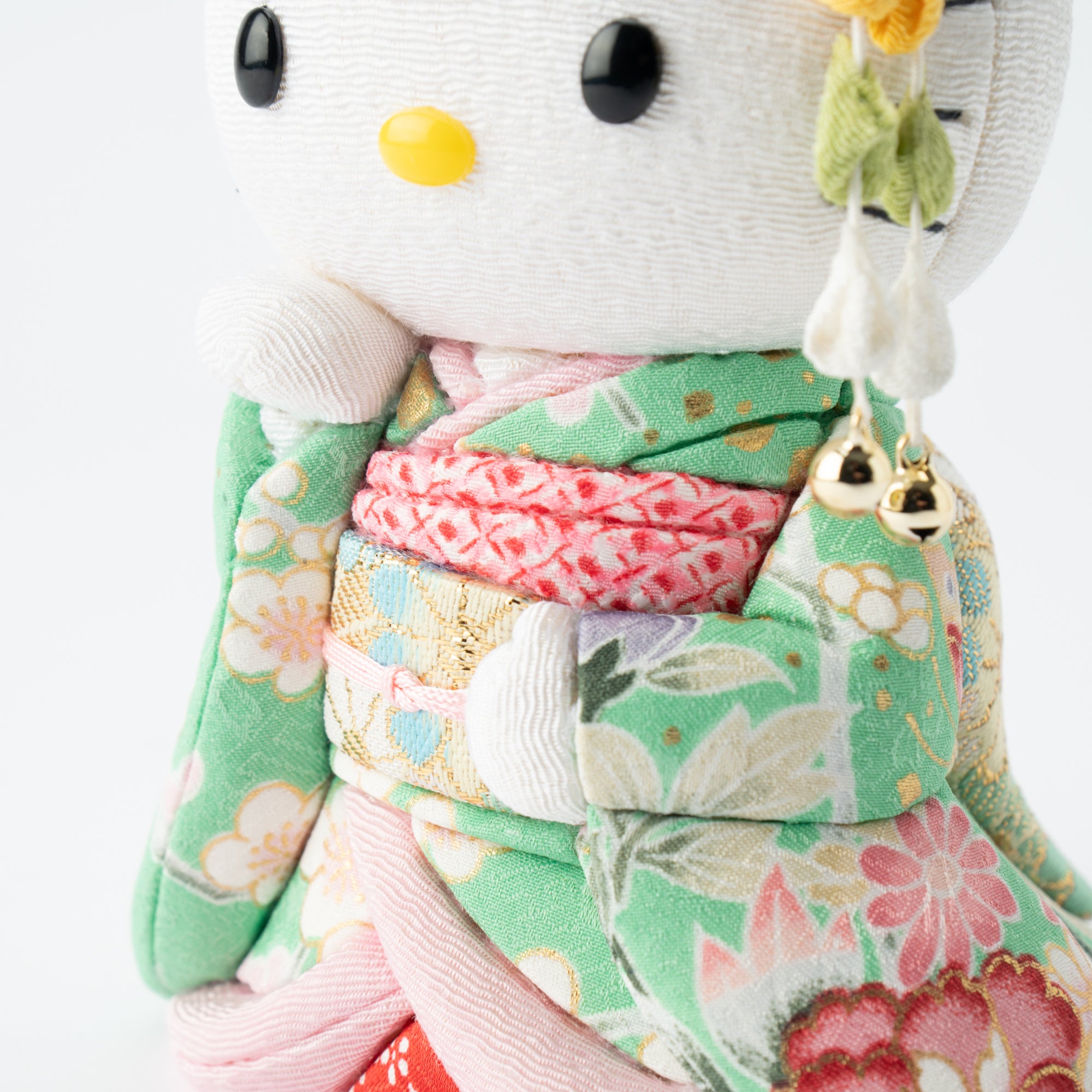 Green Maiko Styled Hello Kitty Lucky Cat