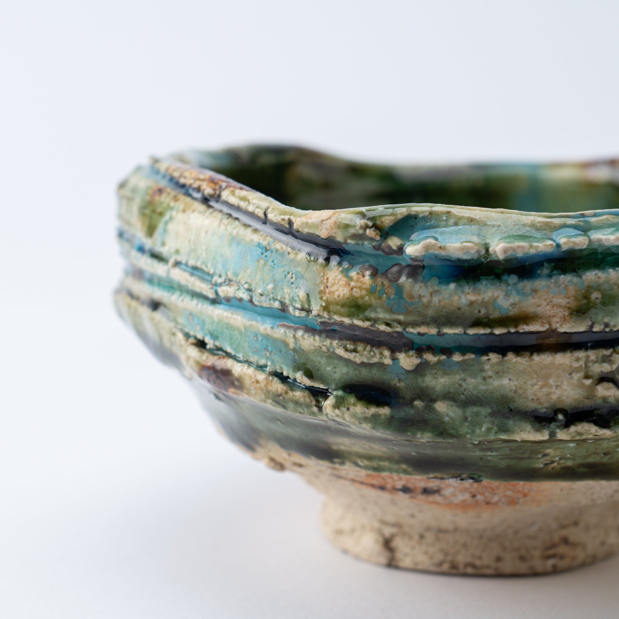 Oribe Asymmetrical Oval Matcha Bowl