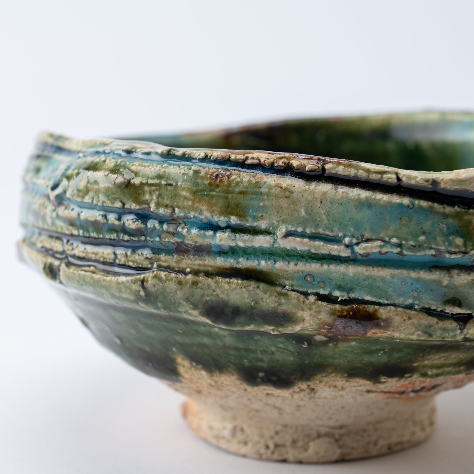 Oribe Asymmetrical Oval Matcha Bowl