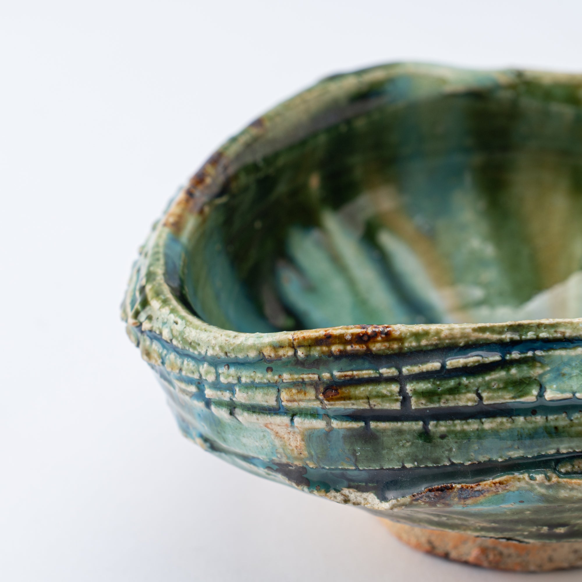 Oribe Asymmetrical Oval Matcha Bowl
