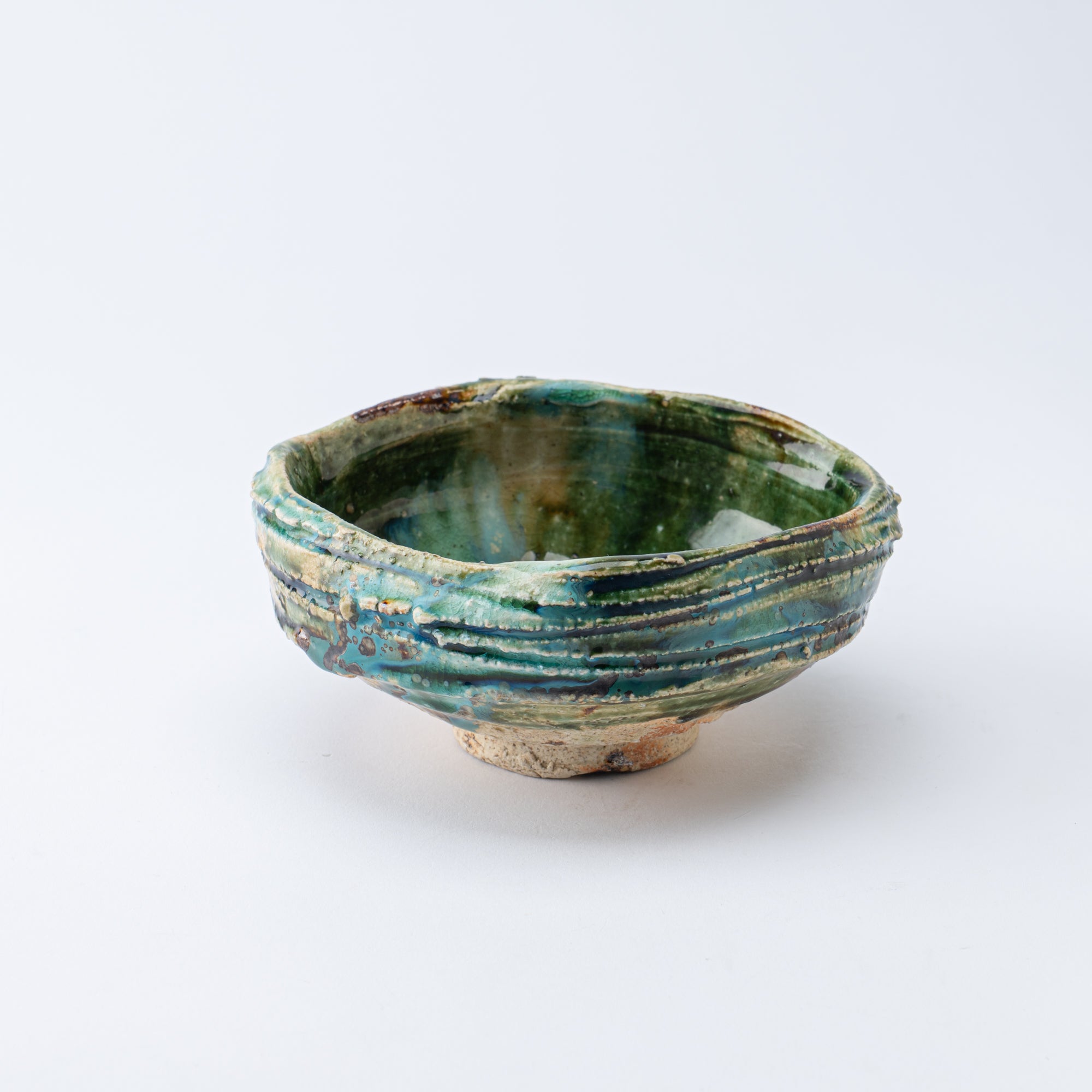 Oribe Asymmetrical Oval Matcha Bowl