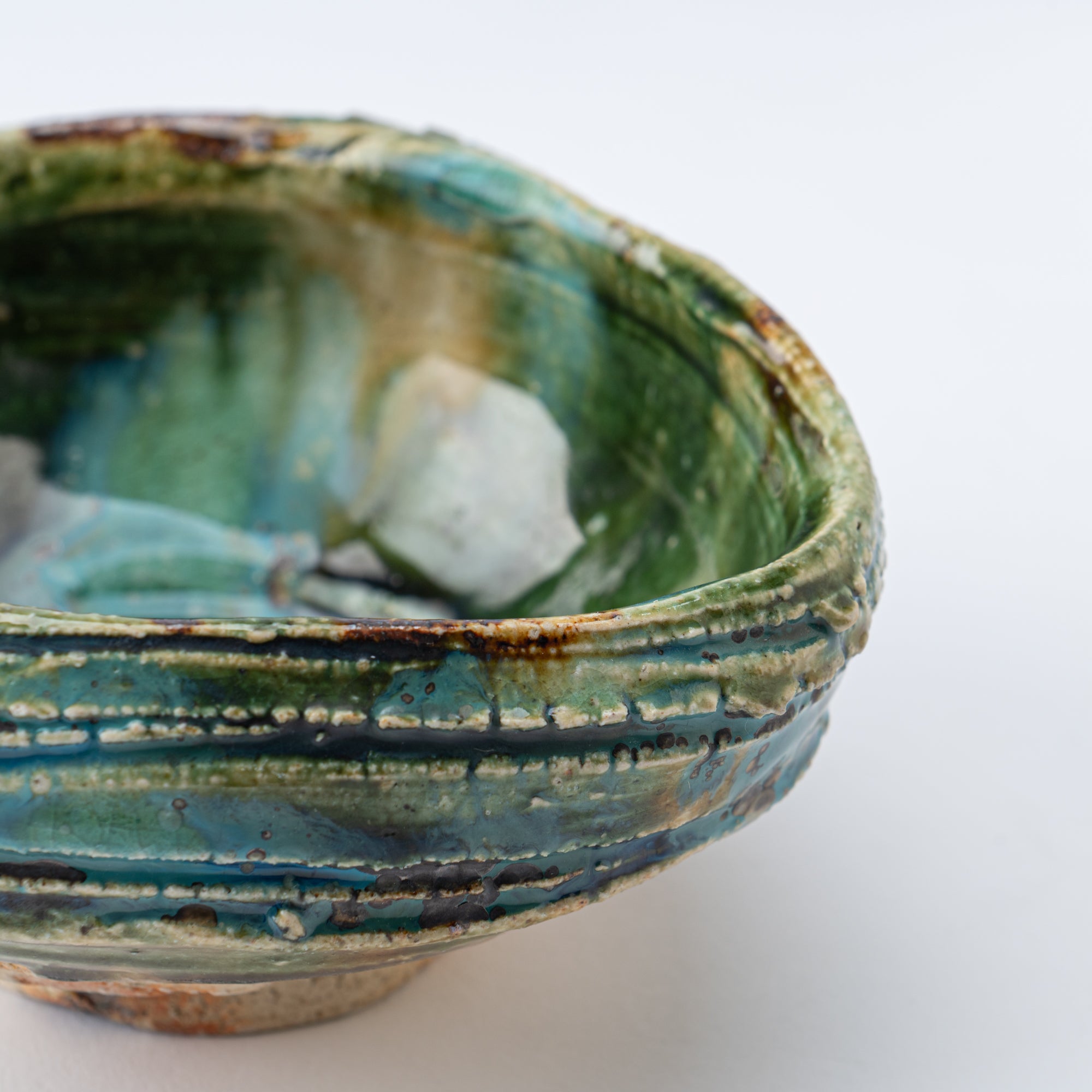 Oribe Asymmetrical Oval Matcha Bowl