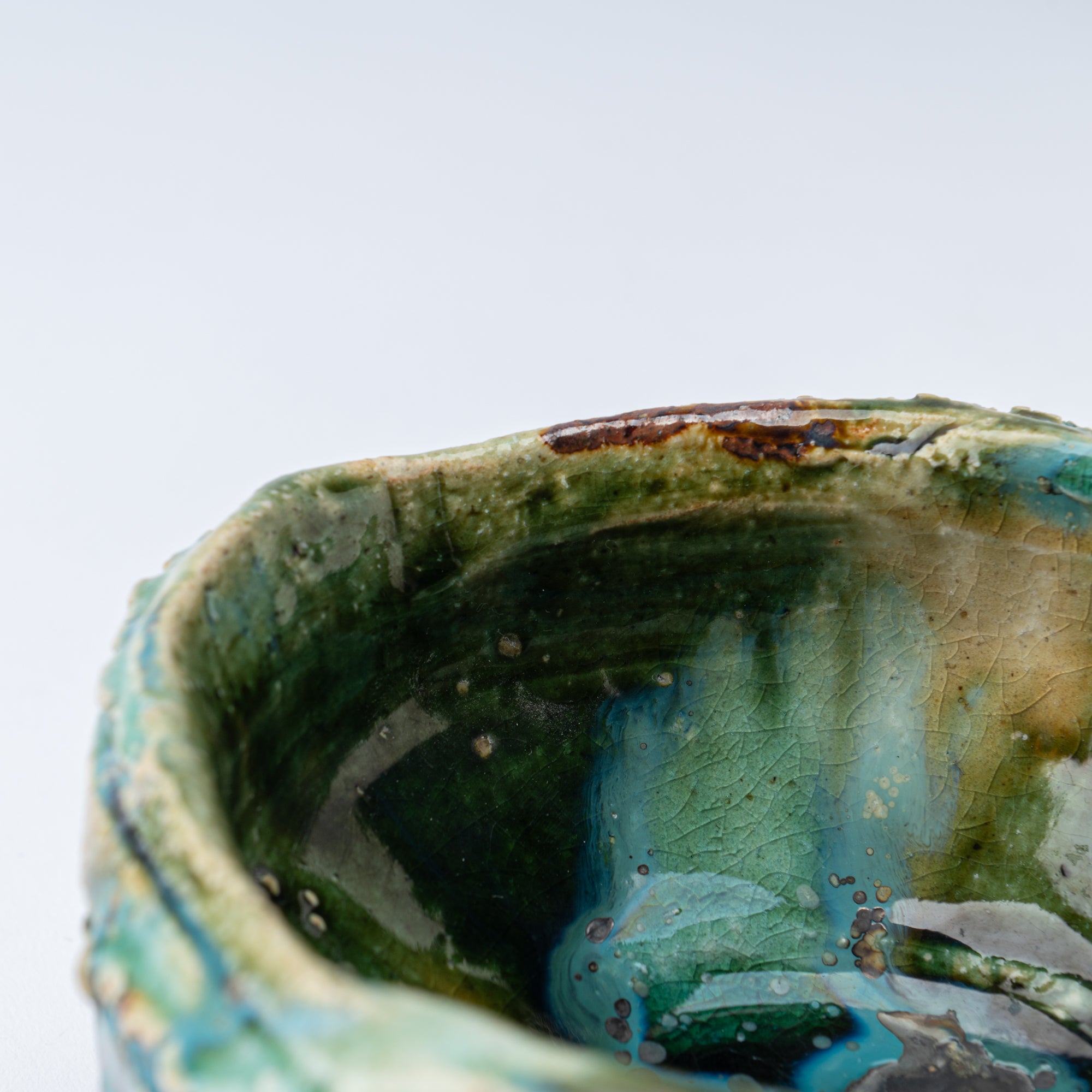 Oribe Asymmetrical Oval Matcha Bowl