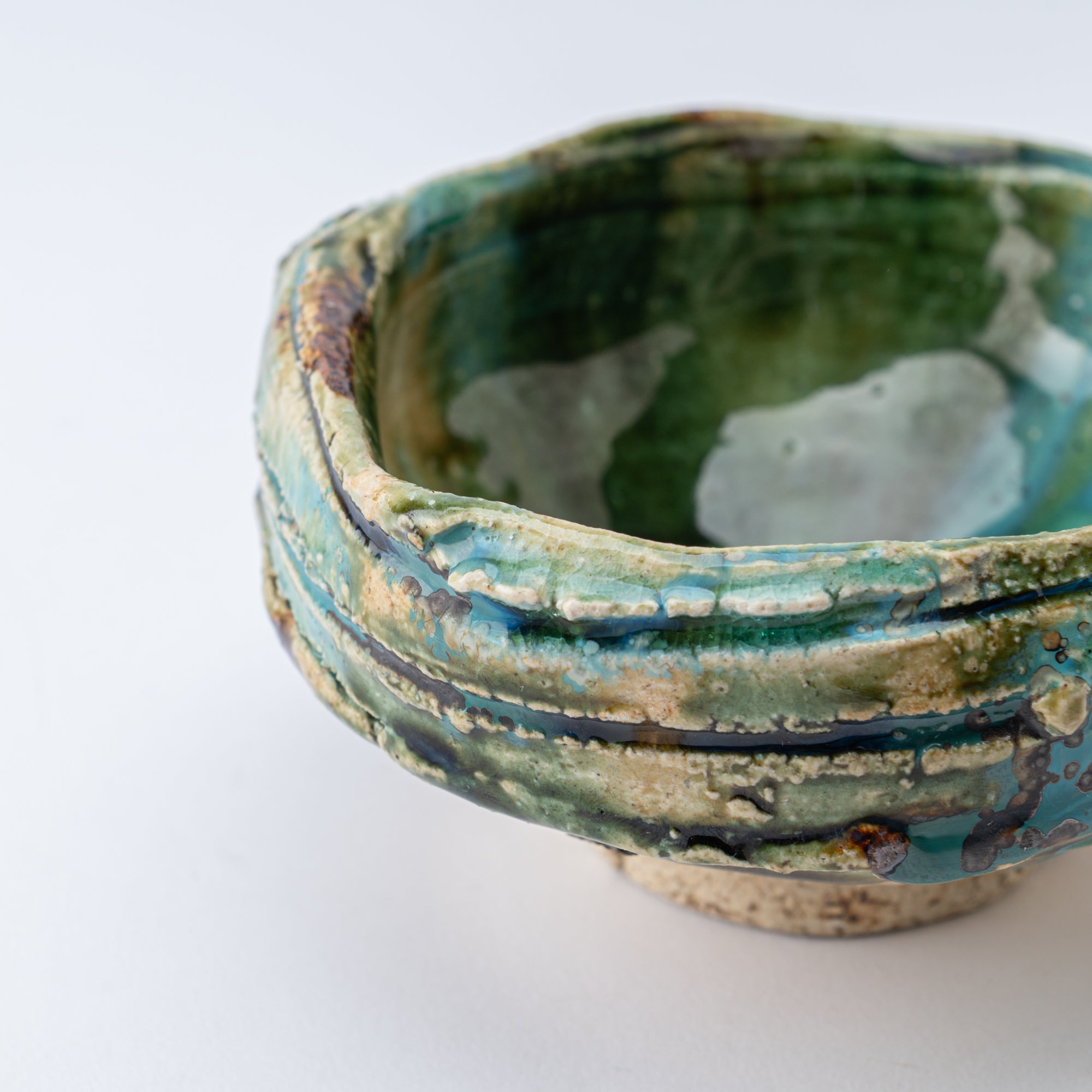 Oribe Asymmetrical Oval Matcha Bowl