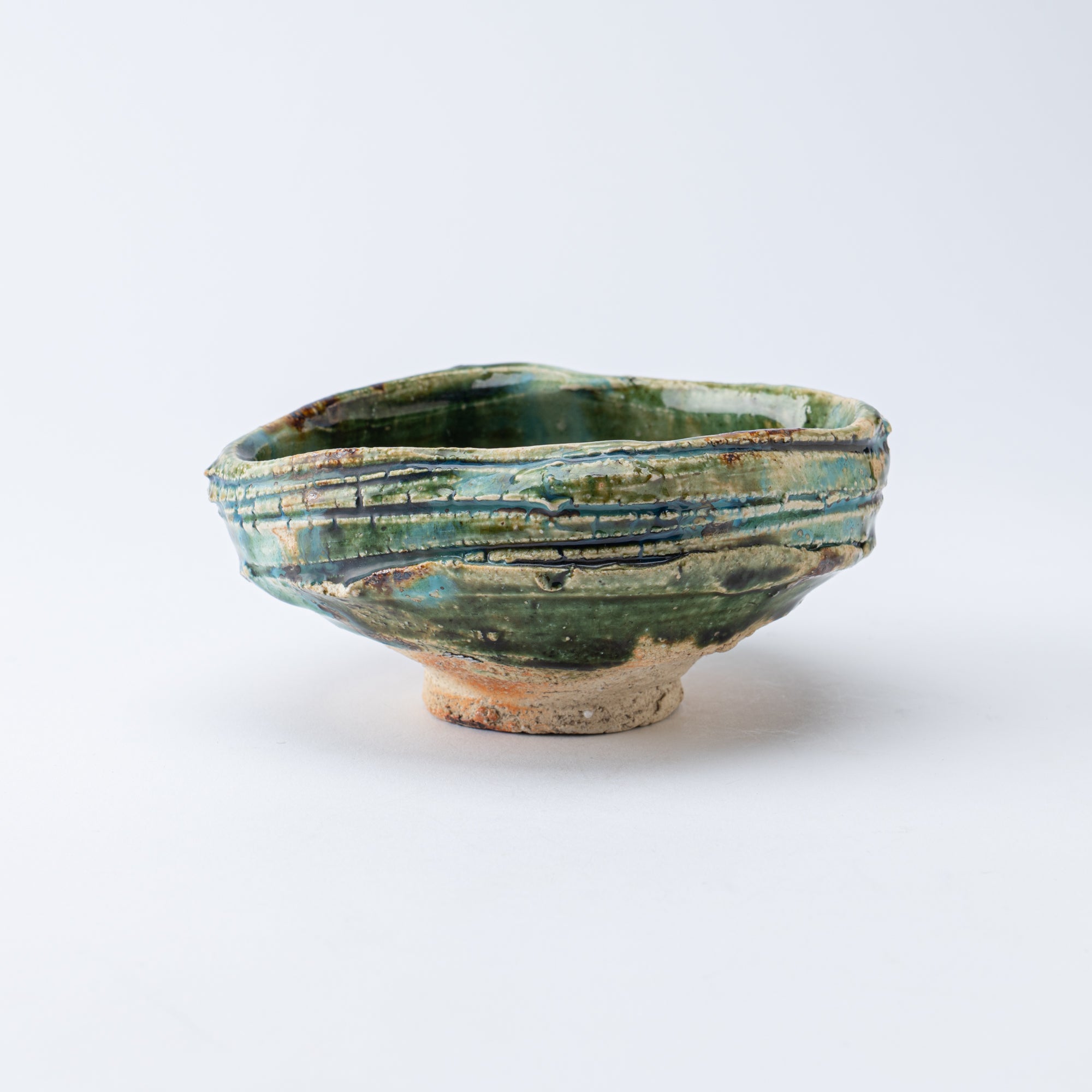 Oribe Asymmetrical Oval Matcha Bowl