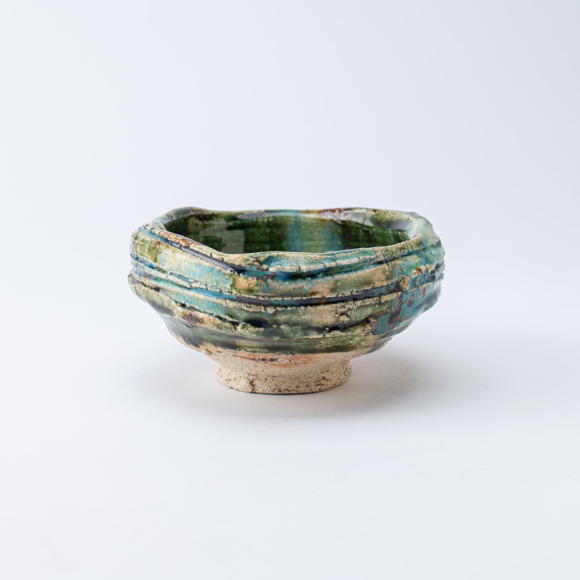 Oribe Asymmetrical Oval Matcha Bowl
