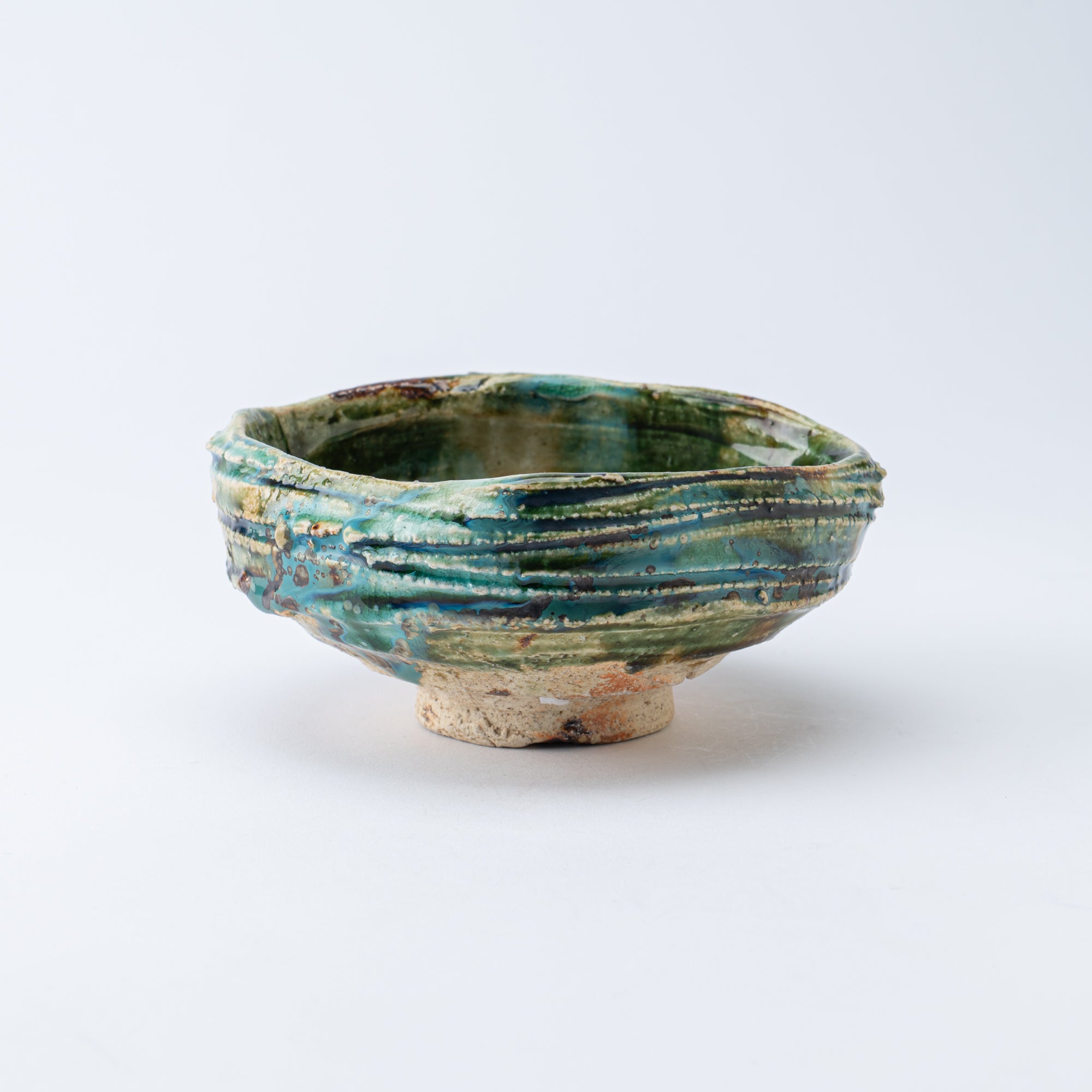 Oribe Asymmetrical Oval Matcha Bowl