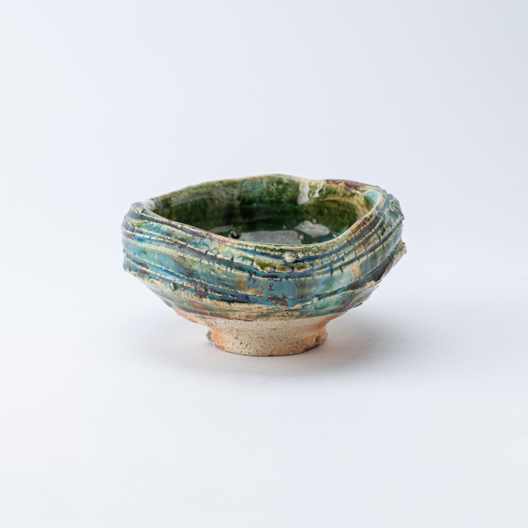 Oribe Asymmetrical Oval Matcha Bowl