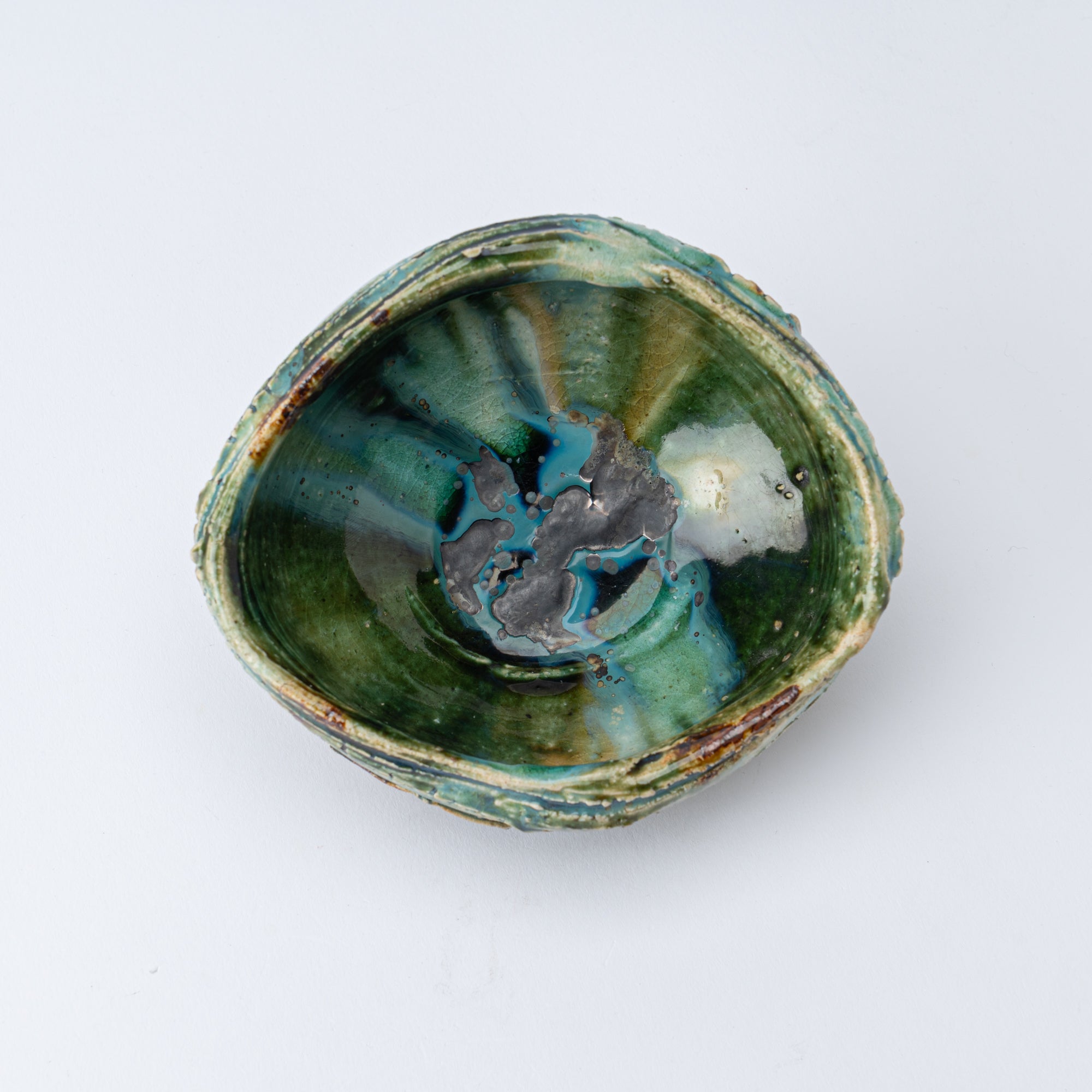 Oribe Asymmetrical Oval Matcha Bowl