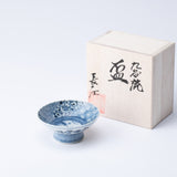 Myousen Toubou Auspicious Flower and Bird Kutani Sakazuki Flat Sake Cup